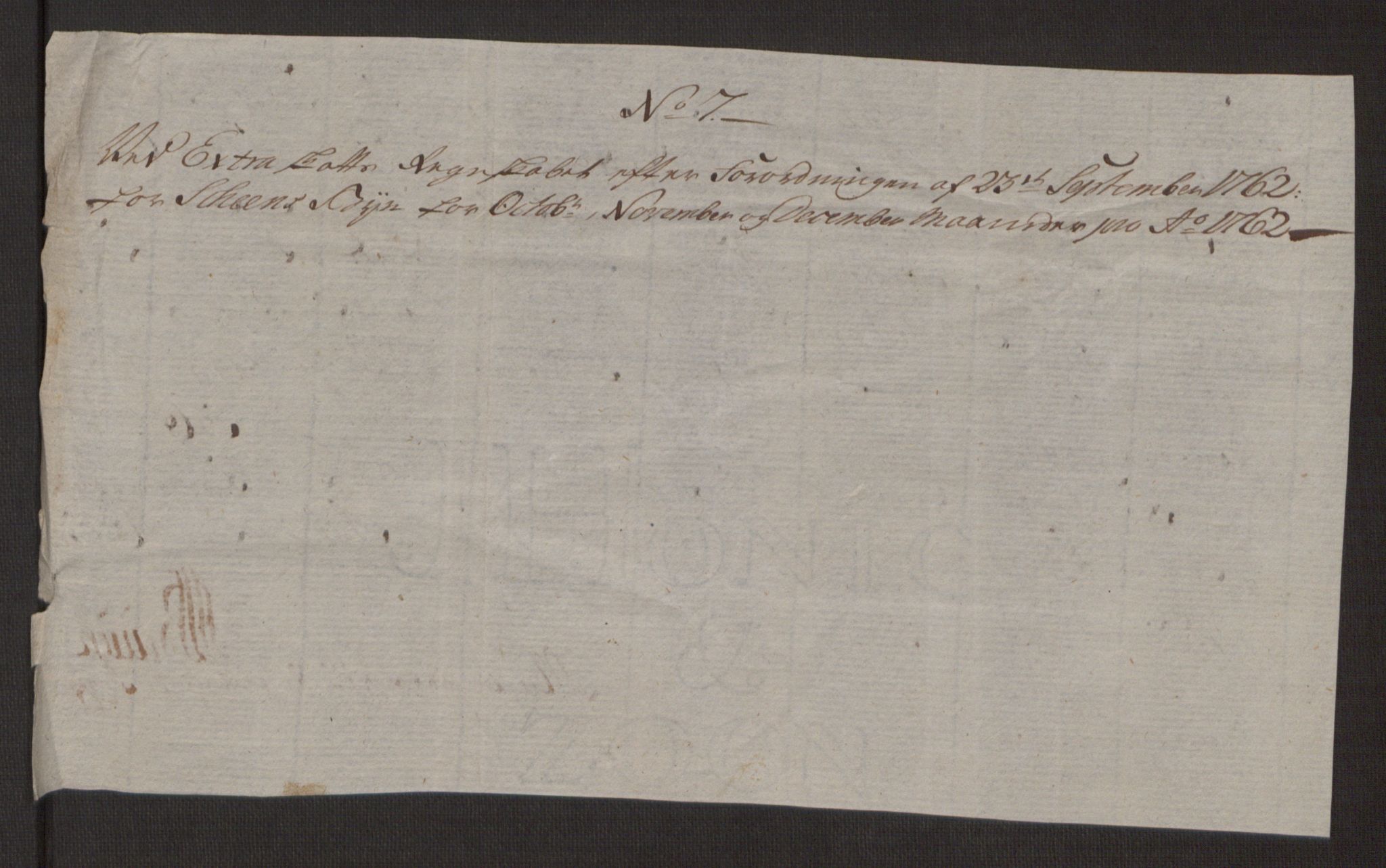 Rentekammeret inntil 1814, Reviderte regnskaper, Byregnskaper, RA/EA-4066/R/Rj/L0198/0001: [J4] Kontribusjonsregnskap / Ekstraskatt, 1762-1768, s. 101