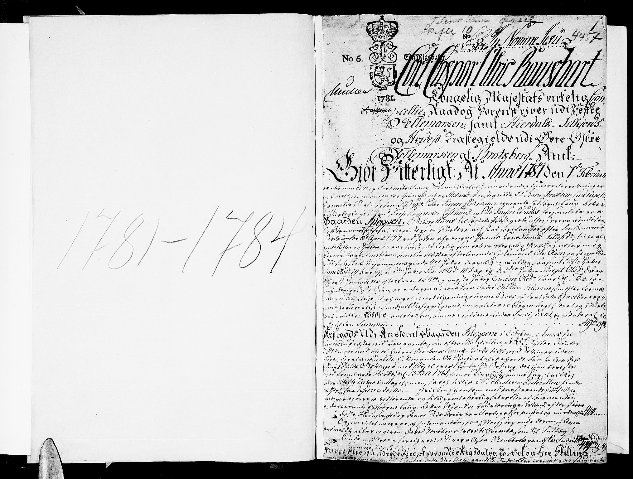 Vest-Telemark sorenskriveri, SAKO/A-134/H/Ha/Haa/L0013: Skifteprotokoll, 1781-1784, s. 0b-1a