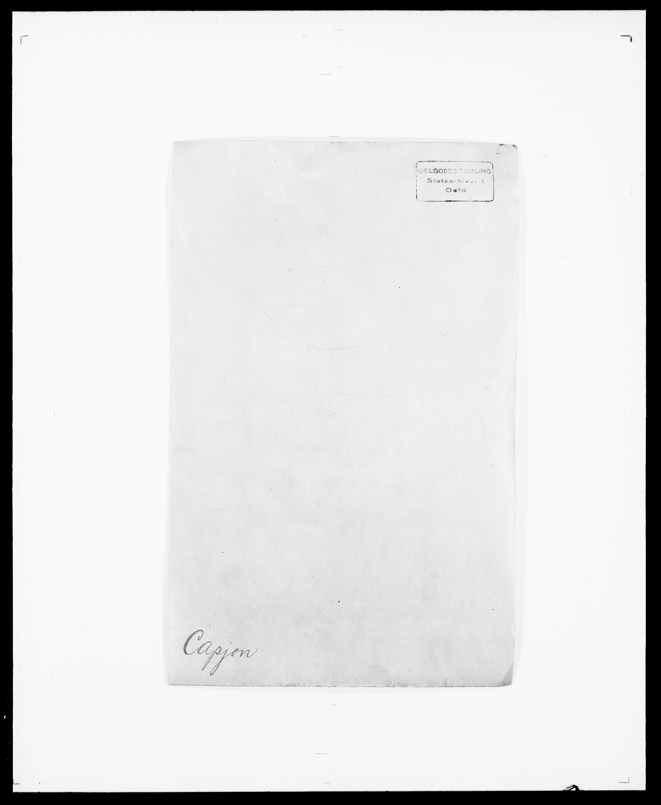 Delgobe, Charles Antoine - samling, AV/SAO-PAO-0038/D/Da/L0008: Capjon - Dagenbolt, s. 1