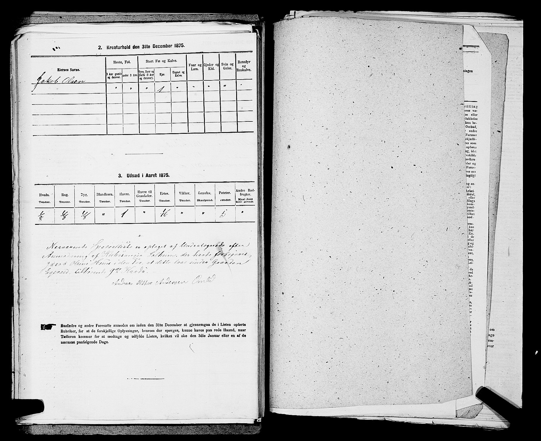 SAKO, Folketelling 1875 for 0726P Brunlanes prestegjeld, 1875, s. 1182