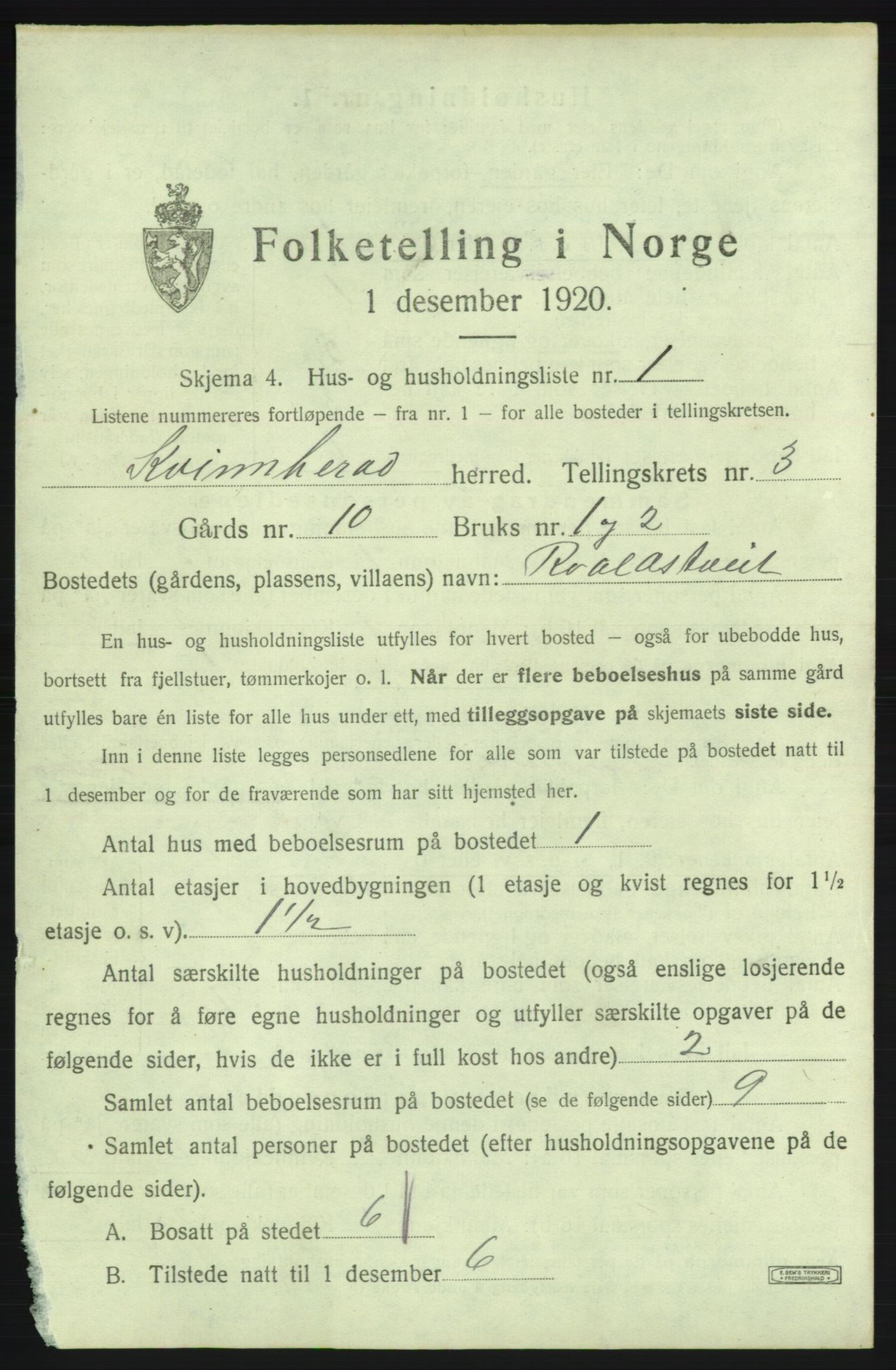 SAB, Folketelling 1920 for 1224 Kvinnherad herred, 1920, s. 320