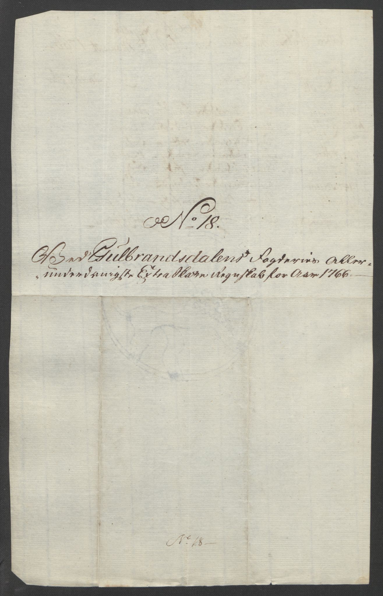 Rentekammeret inntil 1814, Reviderte regnskaper, Fogderegnskap, RA/EA-4092/R17/L1266: Ekstraskatten Gudbrandsdal, 1762-1766, s. 586