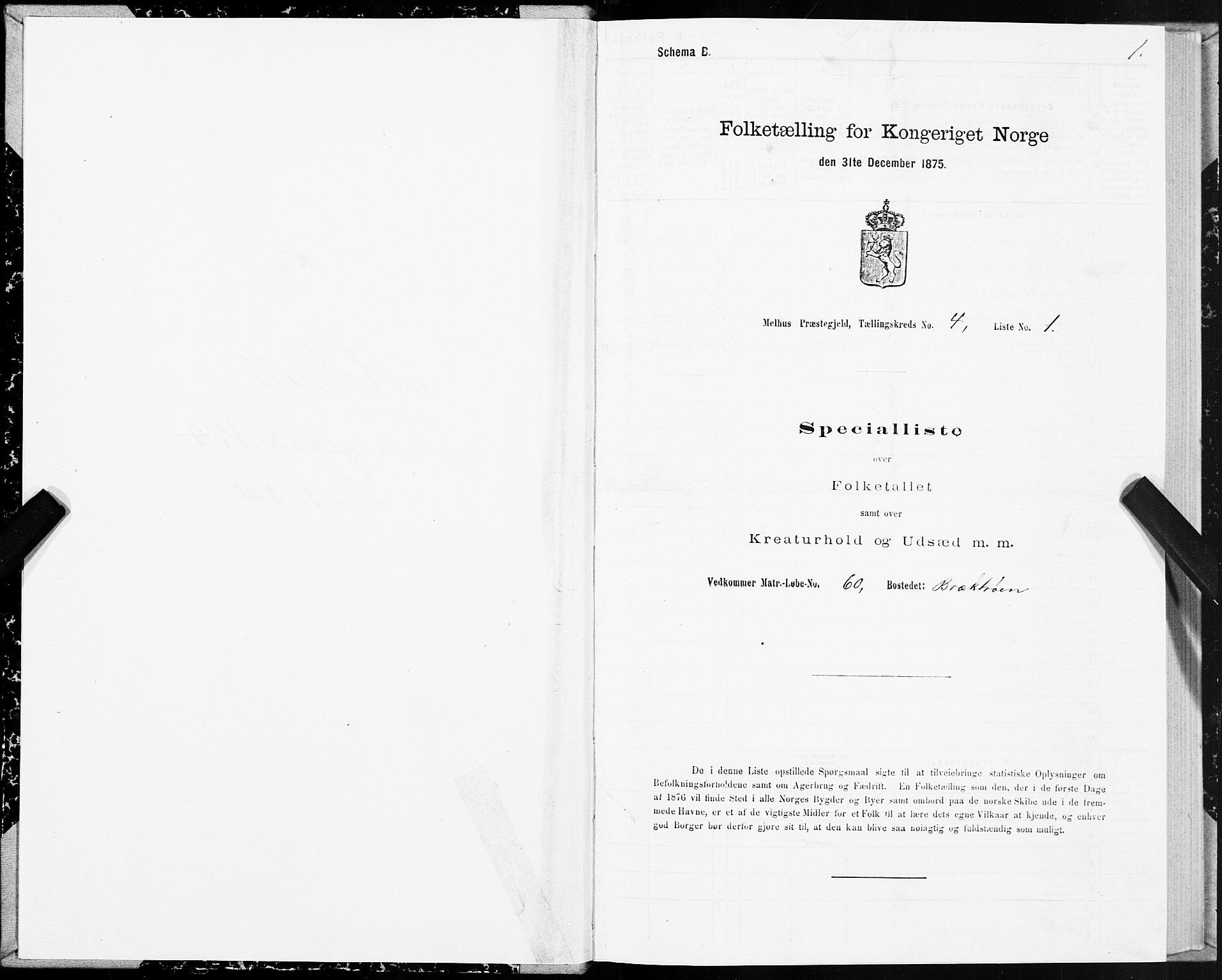 SAT, Folketelling 1875 for 1653P Melhus prestegjeld, 1875, s. 3001