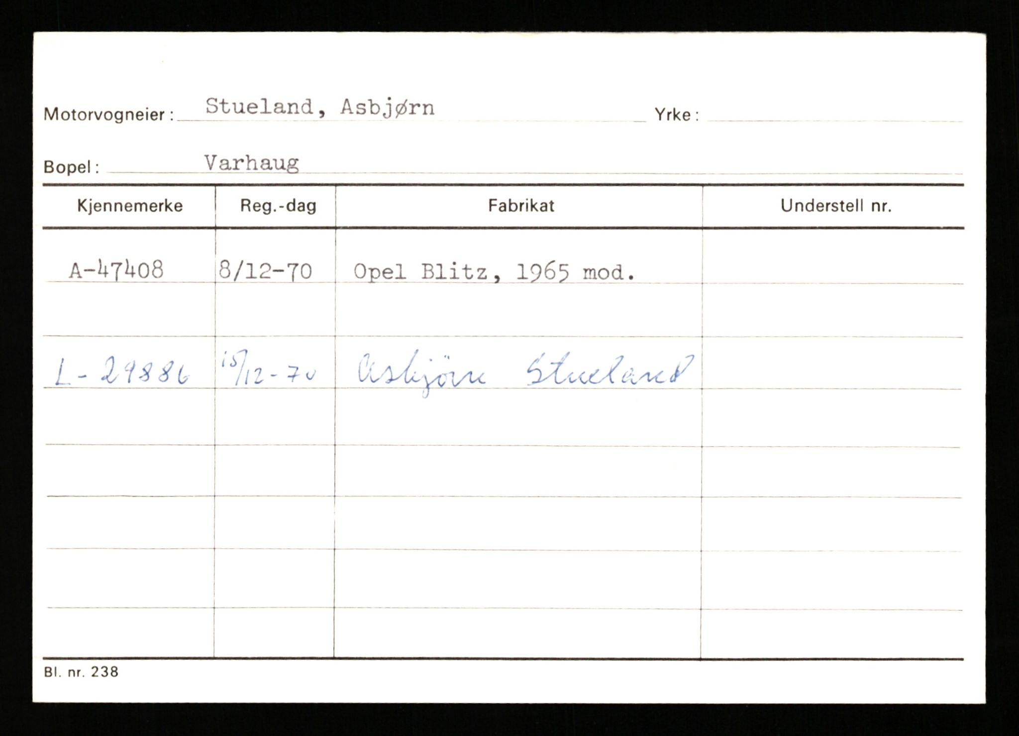 Stavanger trafikkstasjon, AV/SAST-A-101942/0/G/L0006: Registreringsnummer: 34250 - 49007, 1930-1971, s. 3202