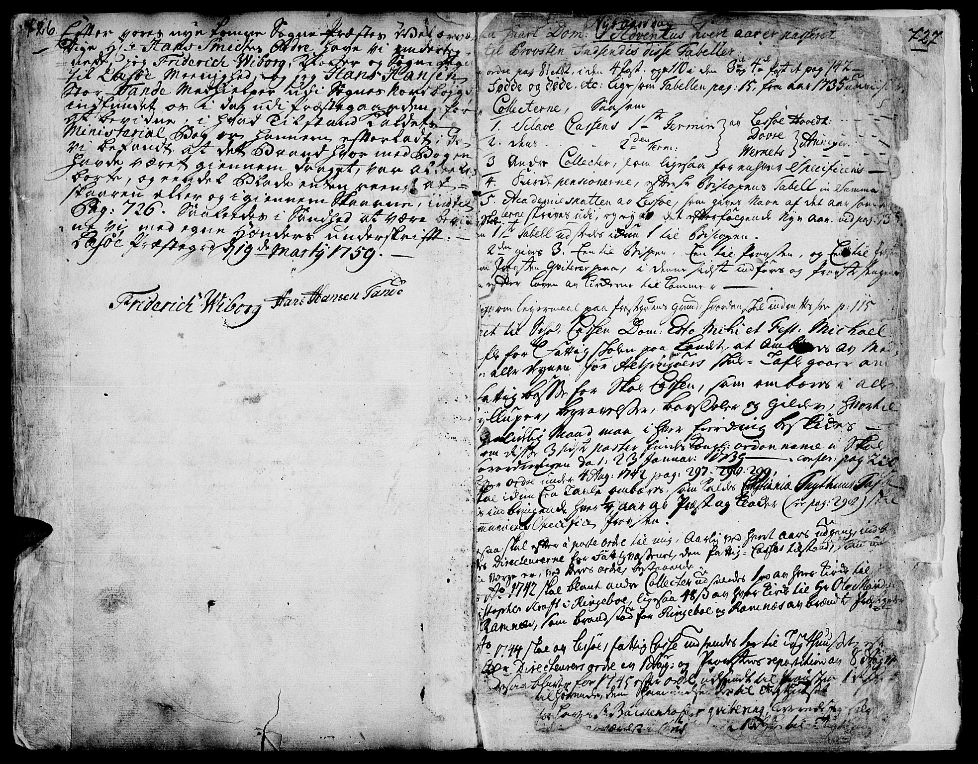 Lesja prestekontor, AV/SAH-PREST-068/H/Ha/Haa/L0002: Ministerialbok nr. 2, 1732-1776, s. 726-727