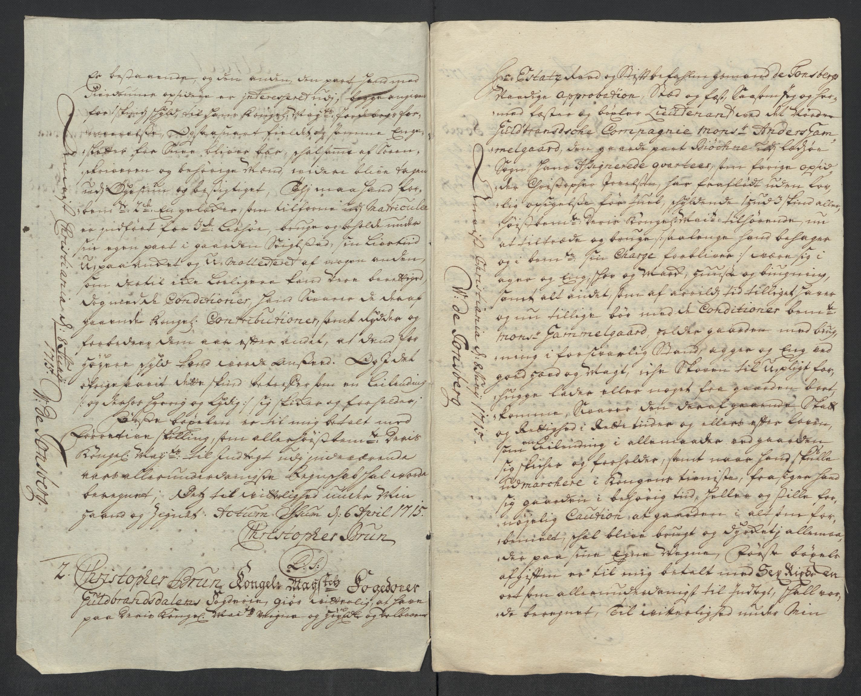Rentekammeret inntil 1814, Reviderte regnskaper, Fogderegnskap, RA/EA-4092/R17/L1184: Fogderegnskap Gudbrandsdal, 1715, s. 129