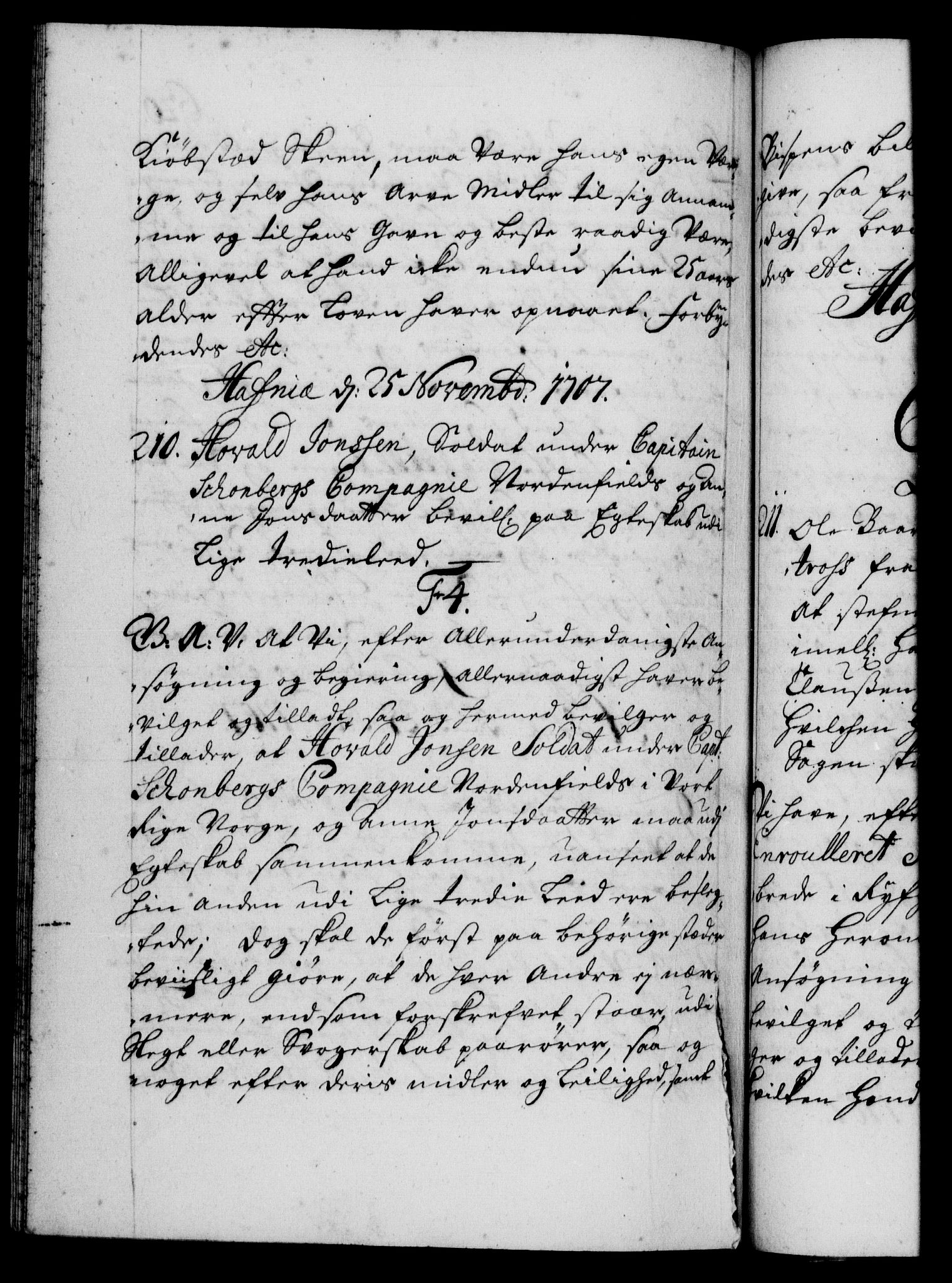 Danske Kanselli 1572-1799, RA/EA-3023/F/Fc/Fca/Fcaa/L0019: Norske registre, 1704-1707, s. 620b