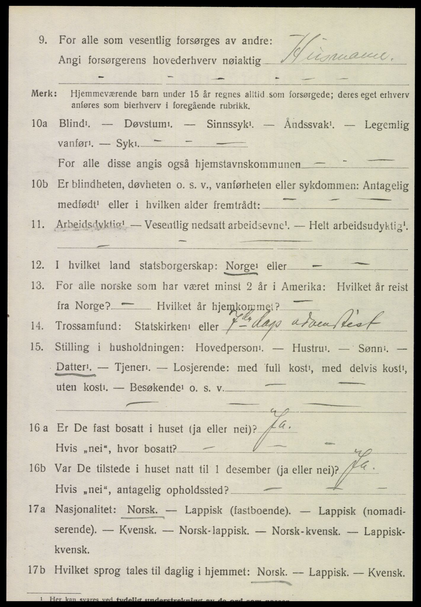SAT, Folketelling 1920 for 1718 Leksvik herred, 1920, s. 1833
