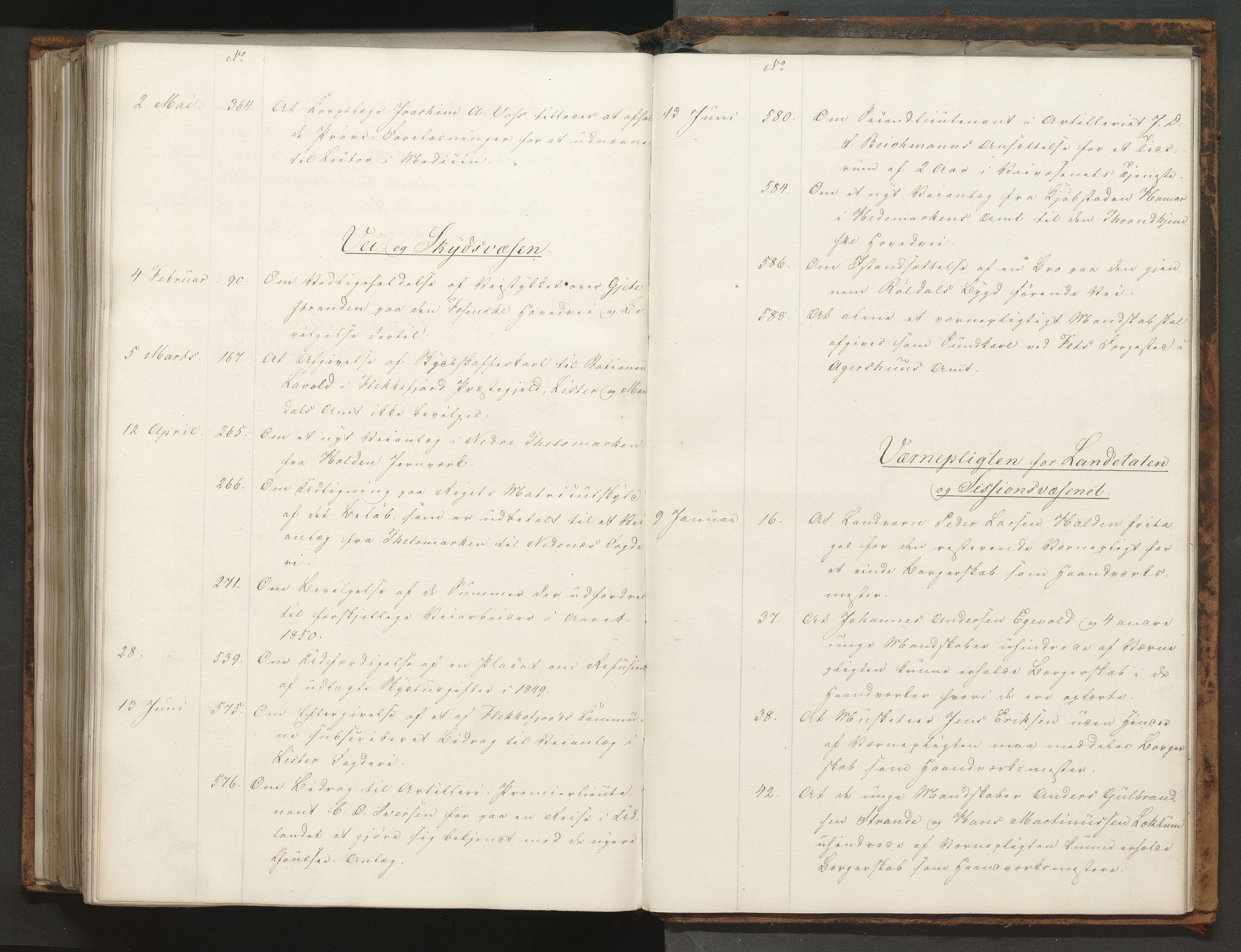 Statsrådssekretariatet, AV/RA-S-1001/A/Ab/L0071: Kgl. res. nr. 1-632, 1. halvår, 1850