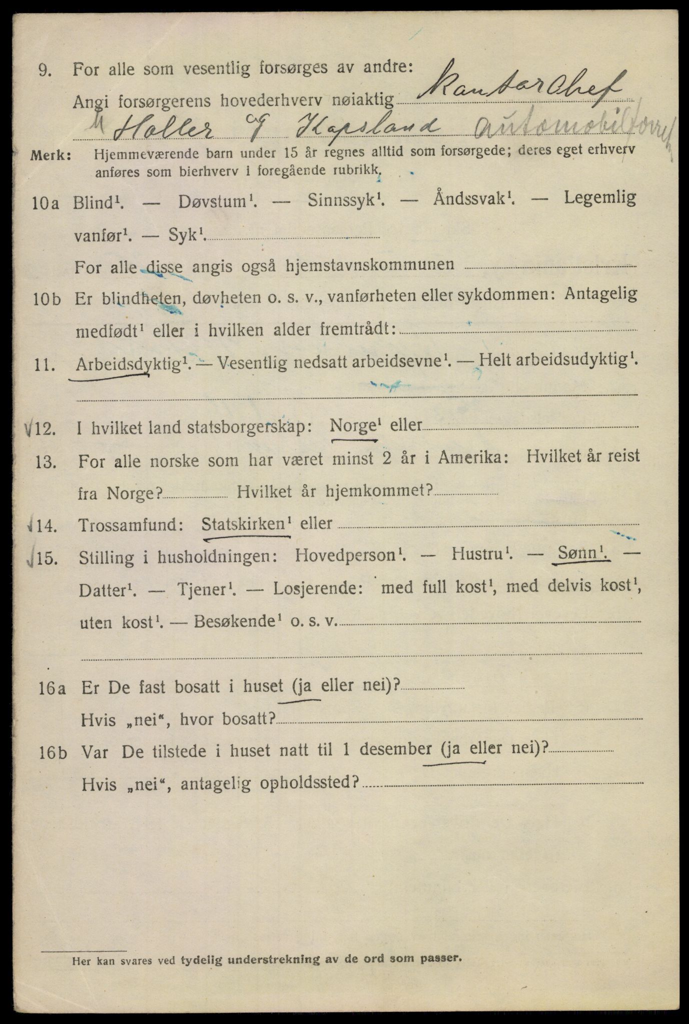 SAO, Folketelling 1920 for 0301 Kristiania kjøpstad, 1920, s. 233156