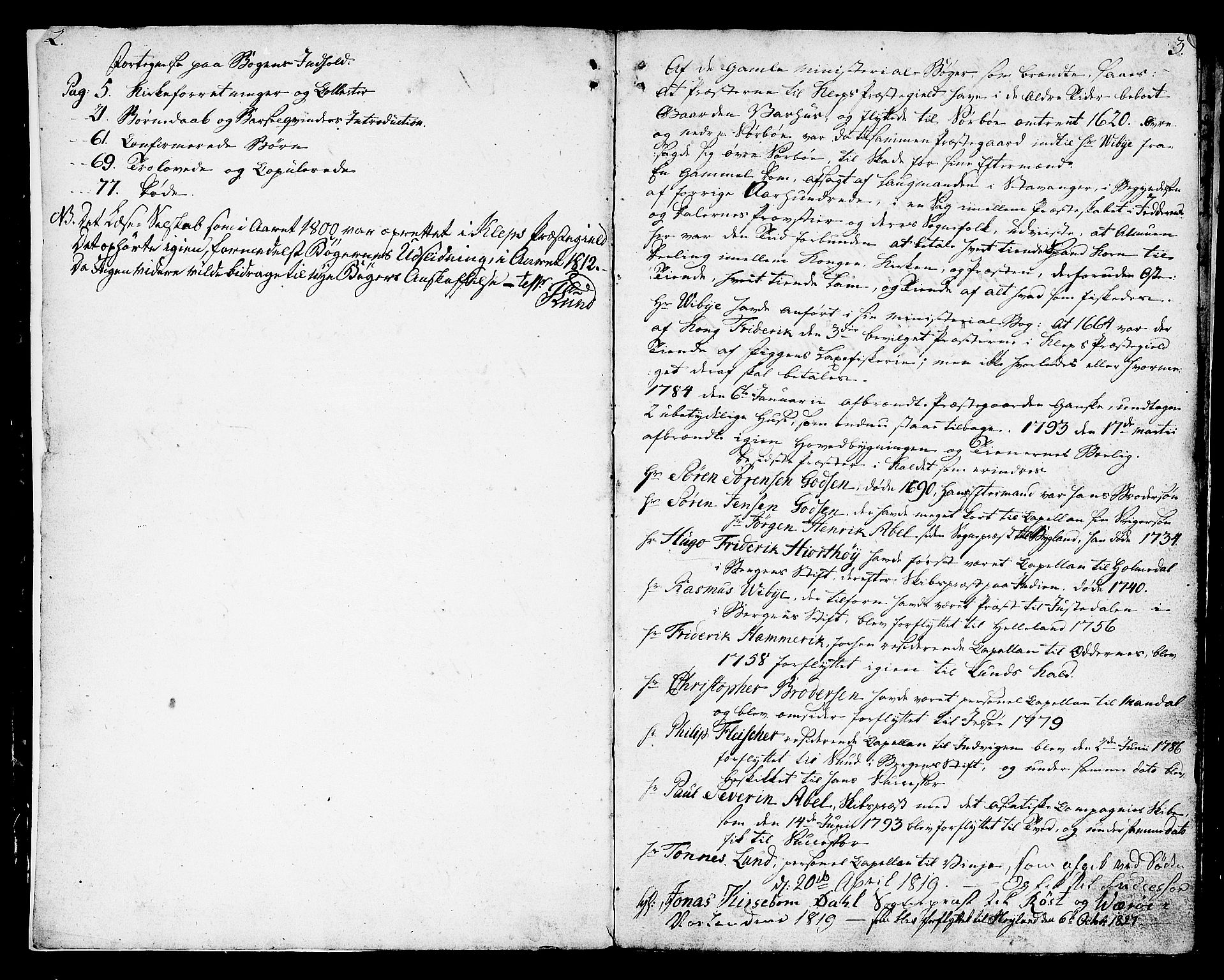 Klepp sokneprestkontor, AV/SAST-A-101803/001/3/30BA/L0001: Ministerialbok nr. A 1, 1793-1819, s. 2-3