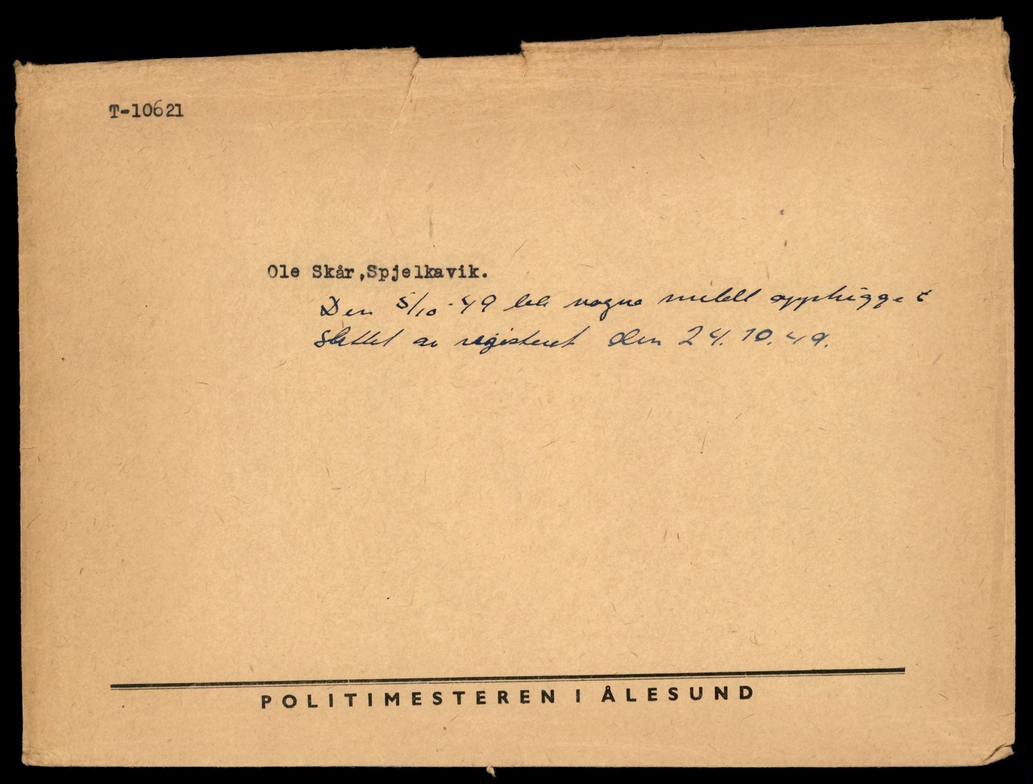 Møre og Romsdal vegkontor - Ålesund trafikkstasjon, AV/SAT-A-4099/F/Fe/L0022: Registreringskort for kjøretøy T 10584 - T 10694, 1927-1998, s. 1161