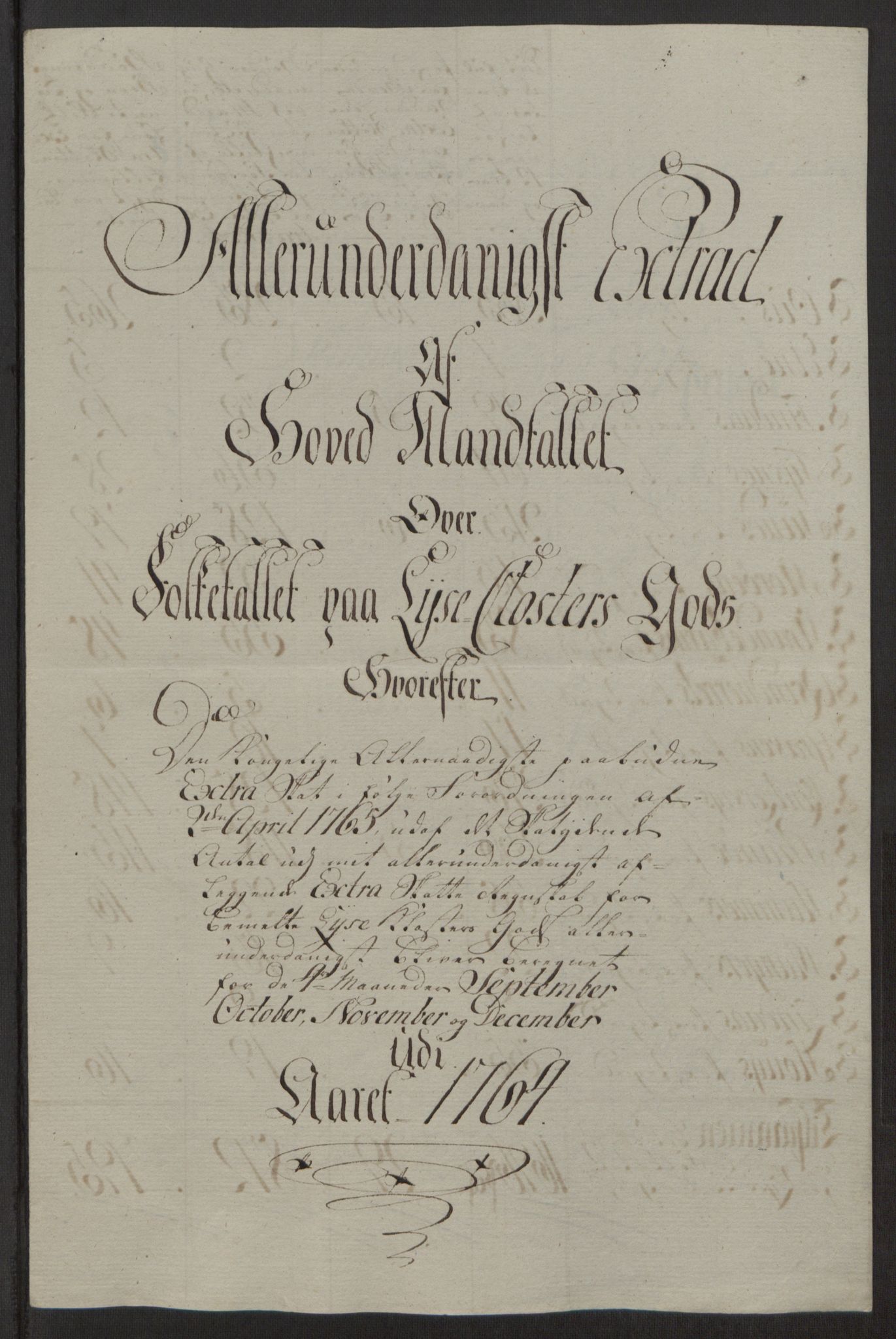 Rentekammeret inntil 1814, Reviderte regnskaper, Fogderegnskap, AV/RA-EA-4092/R50/L3180: Ekstraskatten Lyse kloster, 1762-1783, s. 108