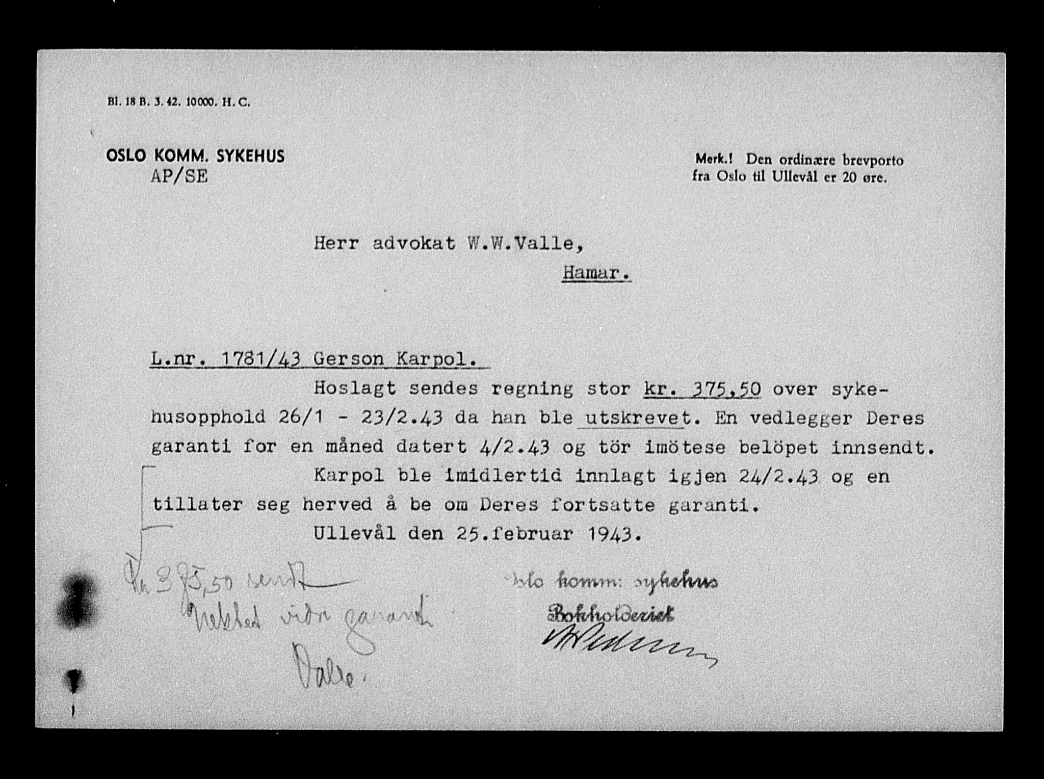 Justisdepartementet, Tilbakeføringskontoret for inndratte formuer, AV/RA-S-1564/H/Hc/Hcc/L0949: --, 1945-1947, s. 655