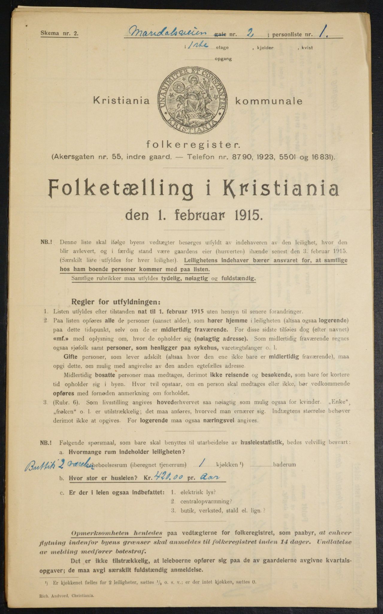 OBA, Kommunal folketelling 1.2.1915 for Kristiania, 1915, s. 59979