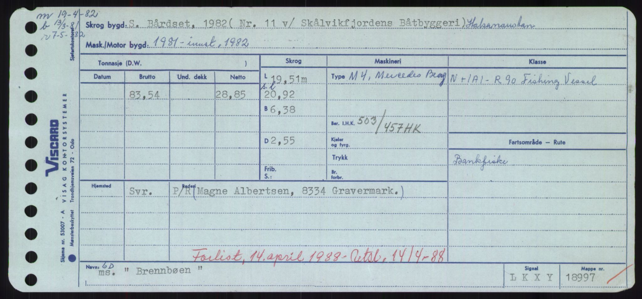 Sjøfartsdirektoratet med forløpere, Skipsmålingen, RA/S-1627/H/Hd/L0005: Fartøy, Br-Byg, s. 231