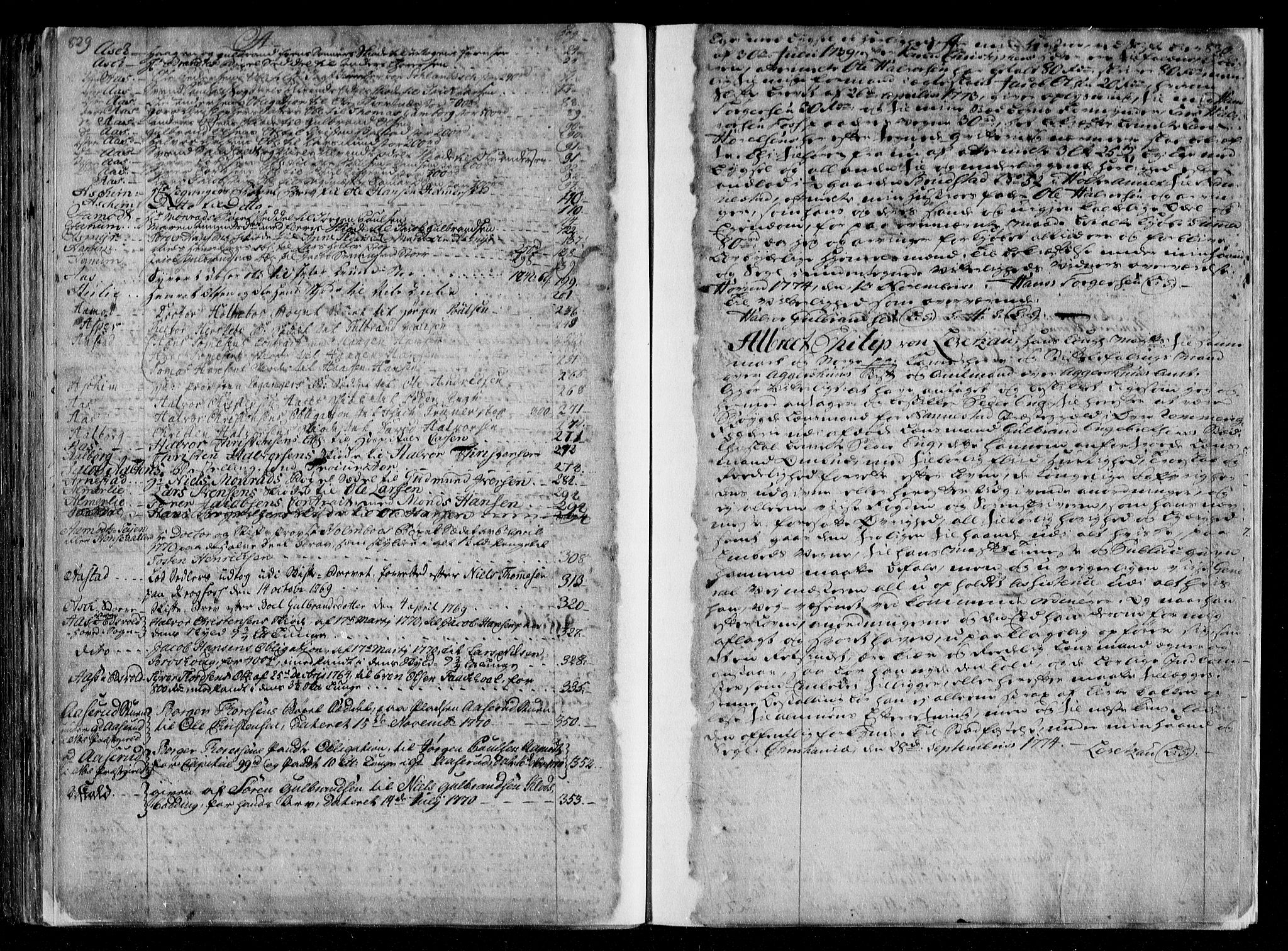Øvre Romerike sorenskriveri, SAO/A-10649/G/Gb/L0002b: Pantebok nr. 2b, 1771-1774, s. 829-830