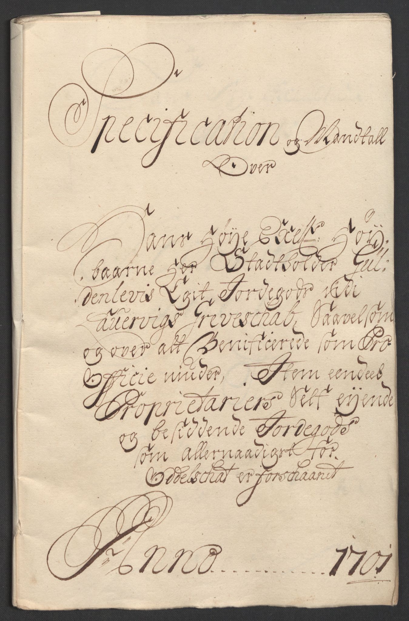 Rentekammeret inntil 1814, Reviderte regnskaper, Fogderegnskap, RA/EA-4092/R33/L1976: Fogderegnskap Larvik grevskap, 1698-1701, s. 336