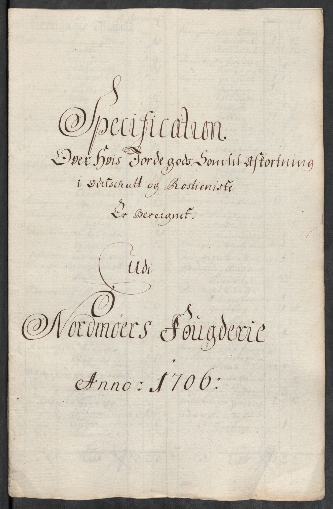 Rentekammeret inntil 1814, Reviderte regnskaper, Fogderegnskap, RA/EA-4092/R56/L3742: Fogderegnskap Nordmøre, 1706-1707, s. 122