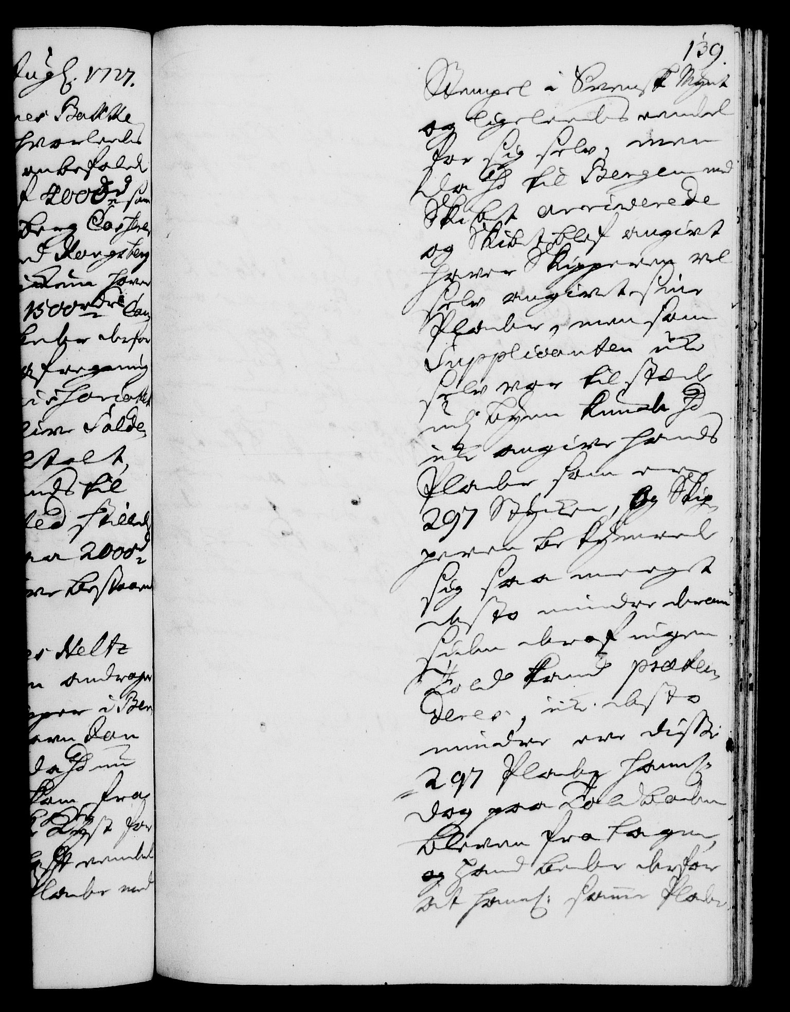 Rentekammeret, Kammerkanselliet, RA/EA-3111/G/Gh/Gha/L0009: Norsk ekstraktmemorialprotokoll (merket RK 53.54), 1726-1728, s. 139
