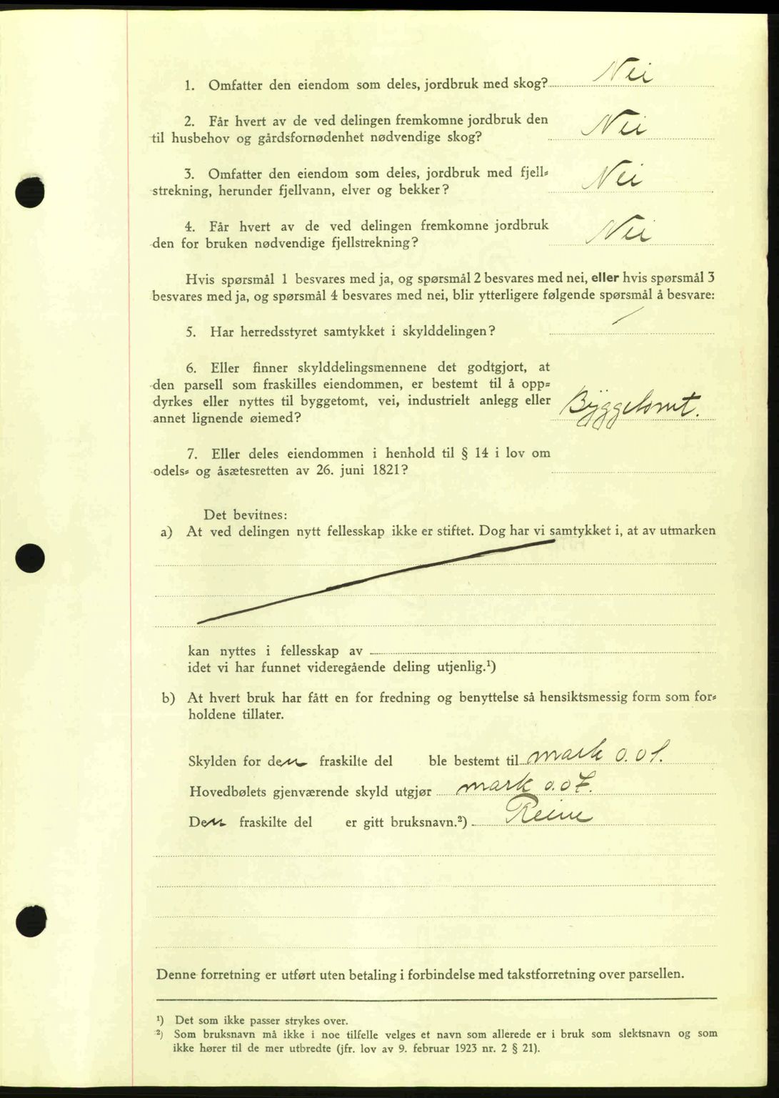 Hitra sorenskriveri, AV/SAT-A-0018/2/2C/2Ca: Pantebok nr. A2, 1943-1945, Dagboknr: 615/1945