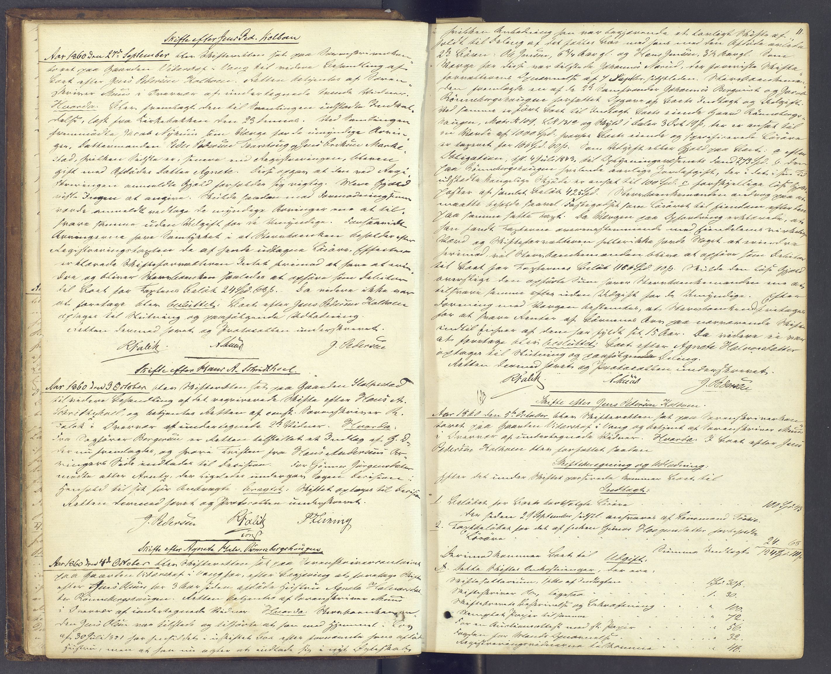 Nord-Hedmark sorenskriveri, AV/SAH-TING-012/J/Ja/L0013: Skifteprotokoll, 1860-1867, s. 10b-11a