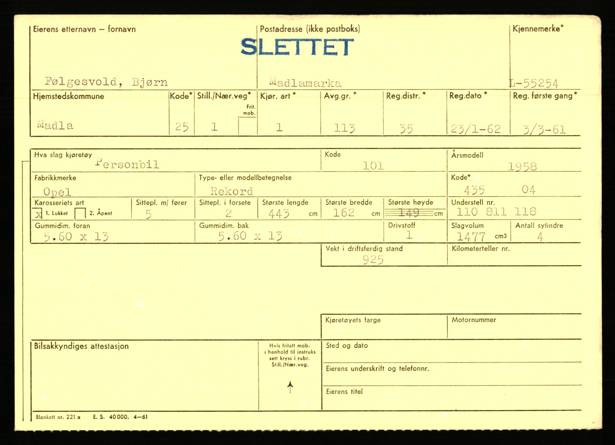 Stavanger trafikkstasjon, AV/SAST-A-101942/0/F/L0054: L-54200 - L-55699, 1930-1971, s. 2141