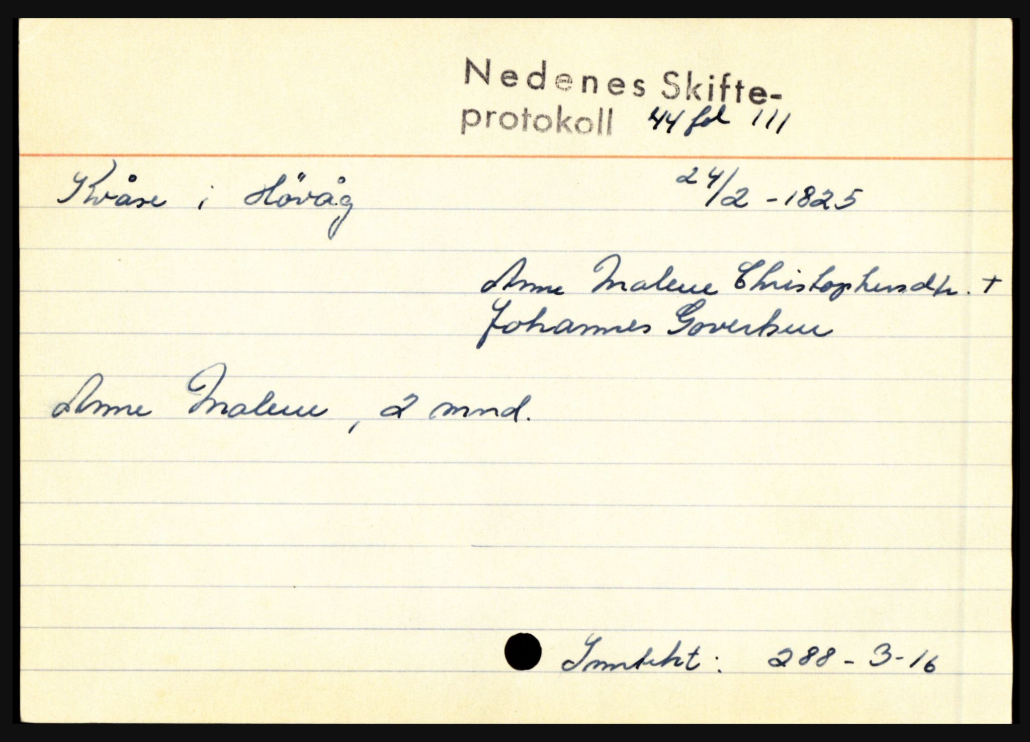 Nedenes sorenskriveri før 1824, AV/SAK-1221-0007/H, s. 16491