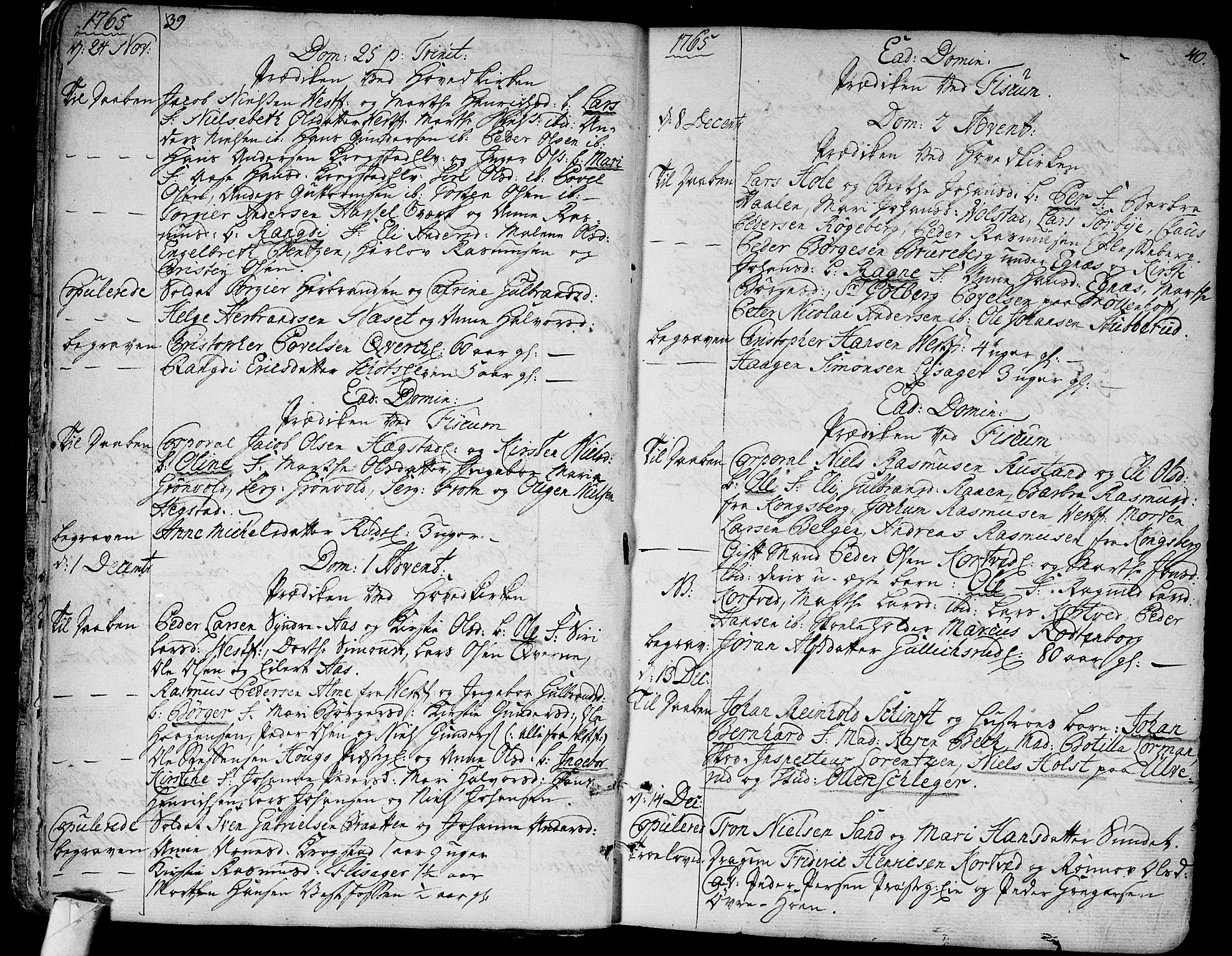 Eiker kirkebøker, AV/SAKO-A-4/F/Fa/L0008: Ministerialbok nr. I 8, 1764-1788, s. 39-40