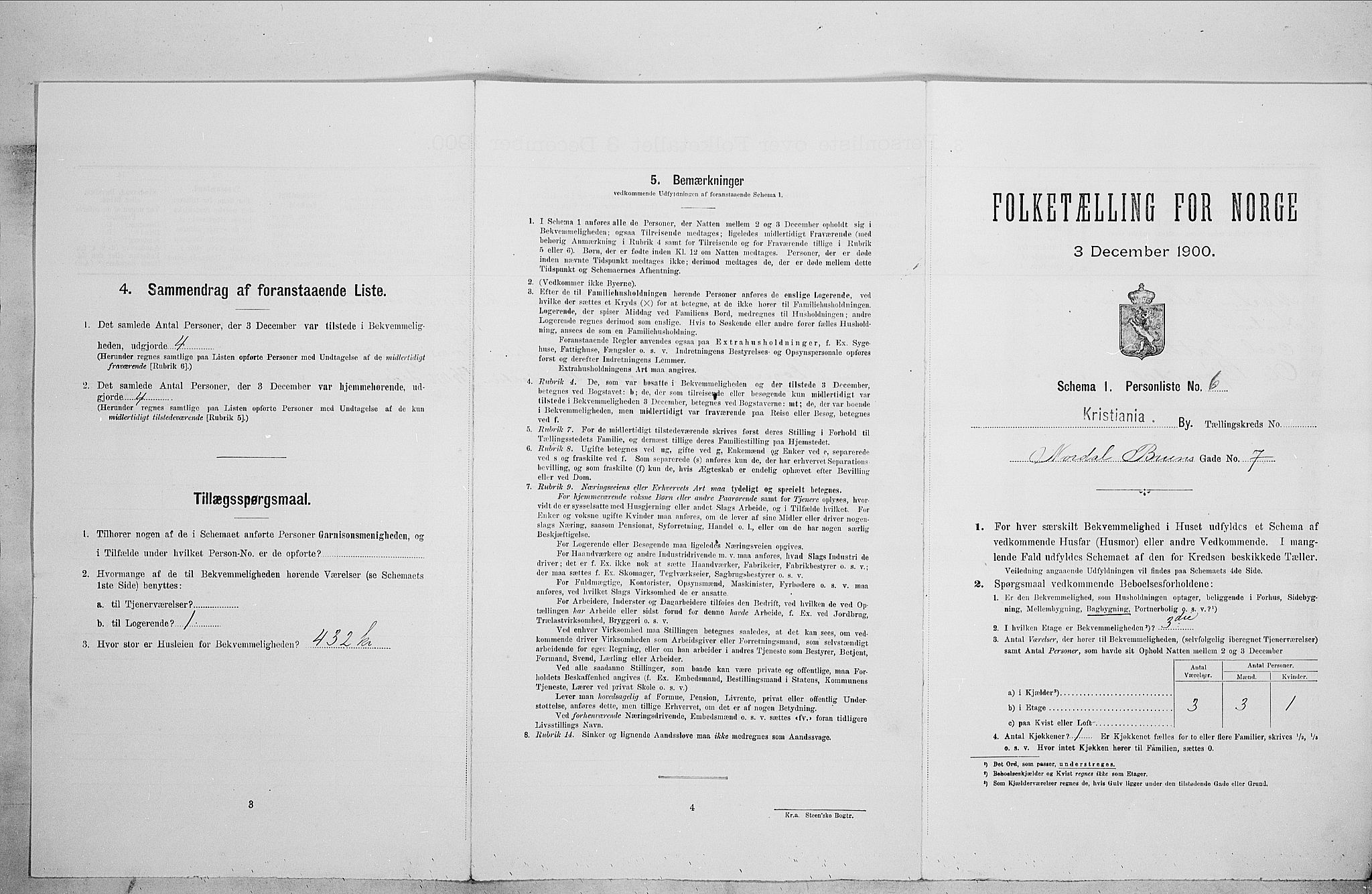 SAO, Folketelling 1900 for 0301 Kristiania kjøpstad, 1900, s. 64659