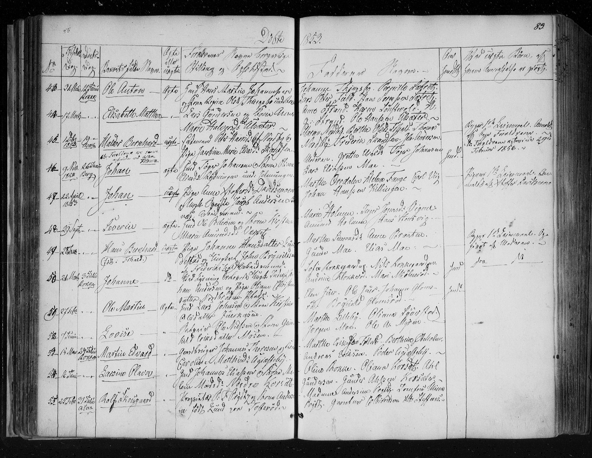 Berg prestekontor Kirkebøker, AV/SAO-A-10902/F/Fa/L0004: Ministerialbok nr. I 4, 1843-1860, s. 83