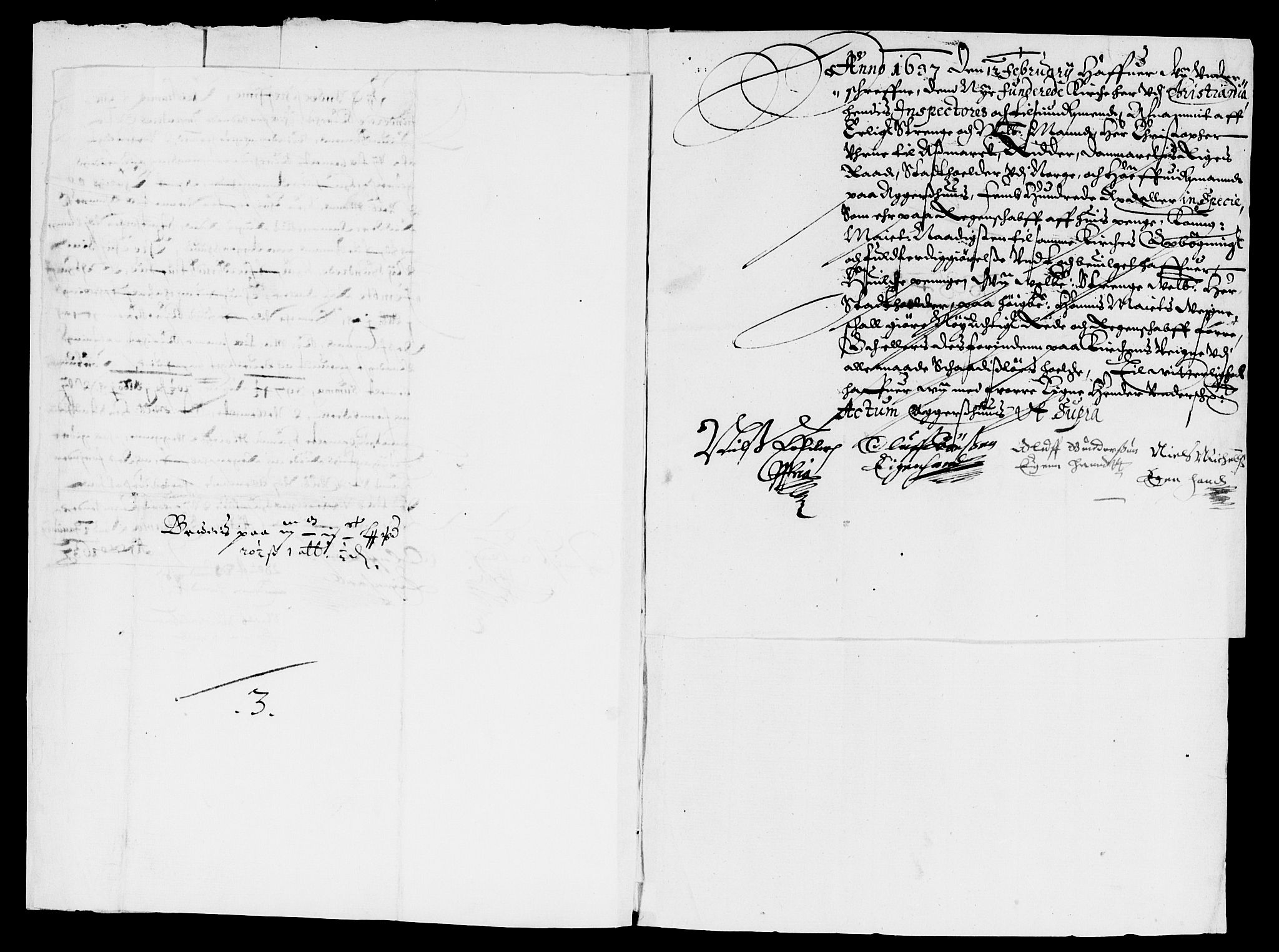 Rentekammeret inntil 1814, Reviderte regnskaper, Lensregnskaper, AV/RA-EA-5023/R/Rb/Rba/L0132: Akershus len, 1635-1638