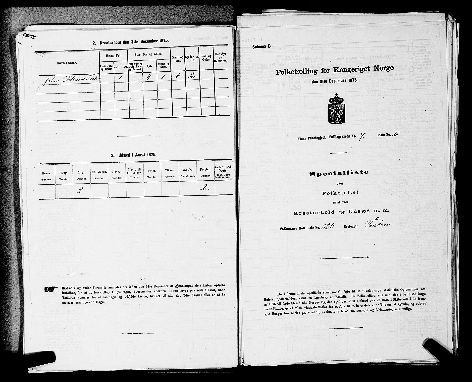 SAKO, Folketelling 1875 for 0826P Tinn prestegjeld, 1875, s. 978