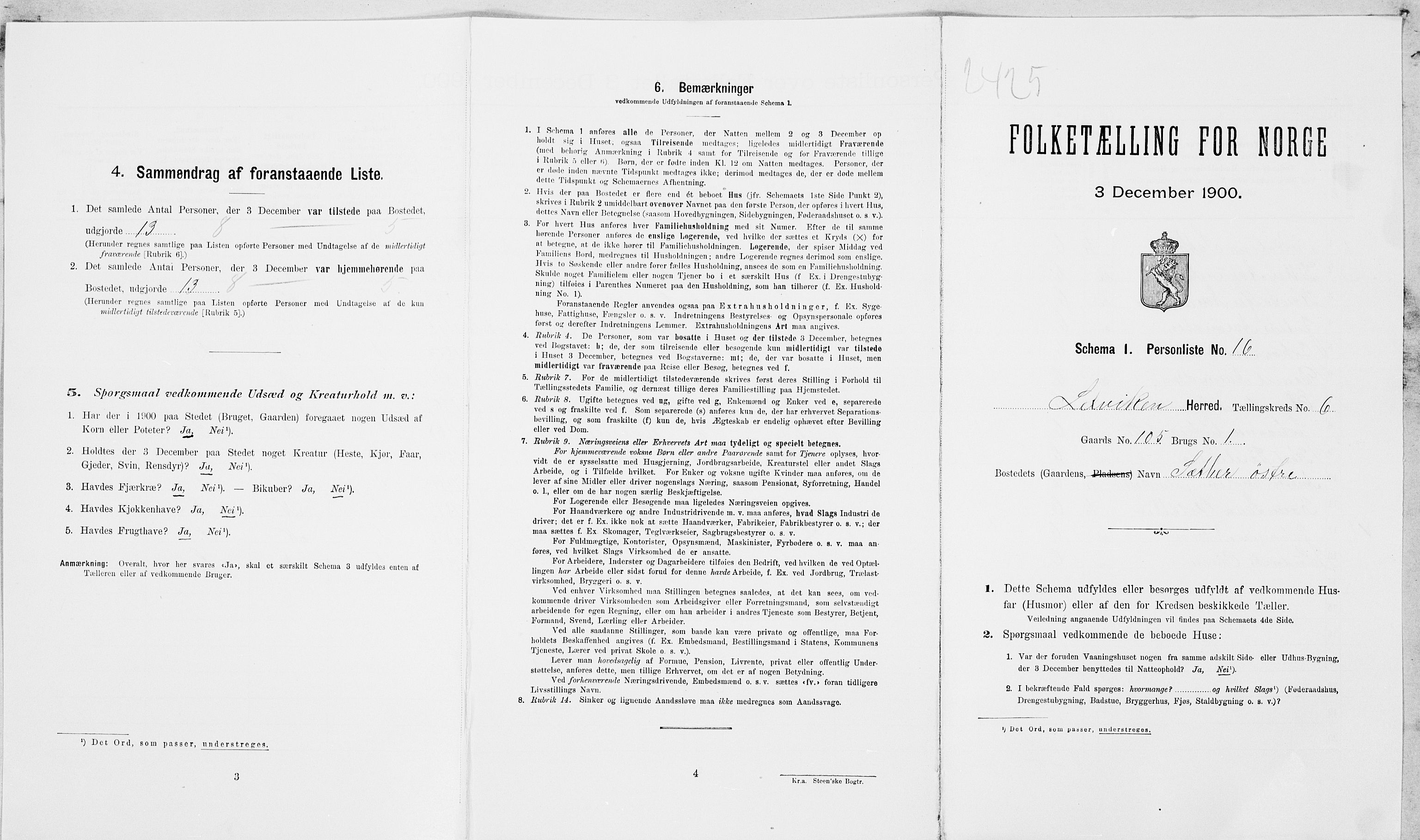 SAT, Folketelling 1900 for 1718 Leksvik herred, 1900, s. 801