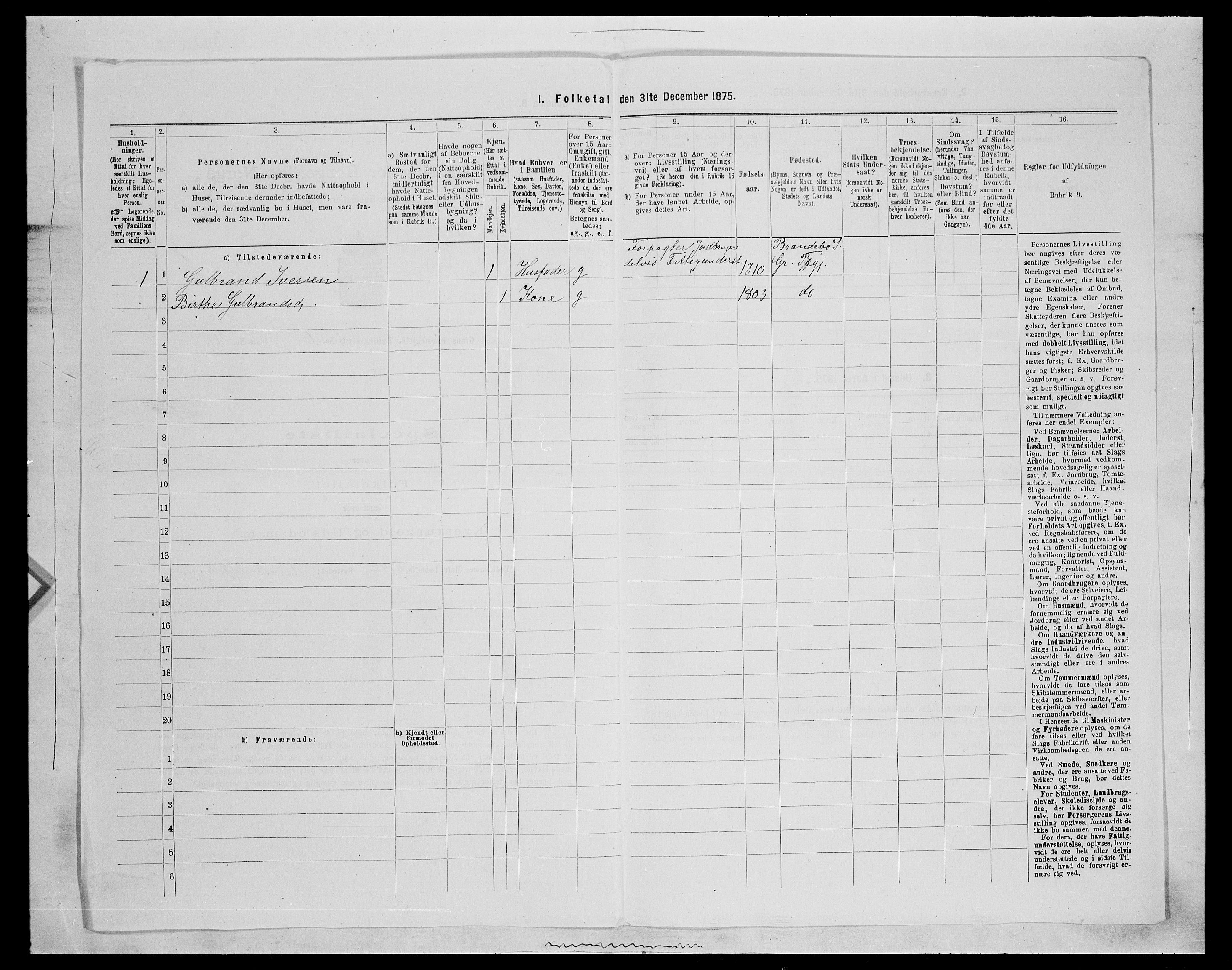 SAH, Folketelling 1875 for 0534P Gran prestegjeld, 1875, s. 1102