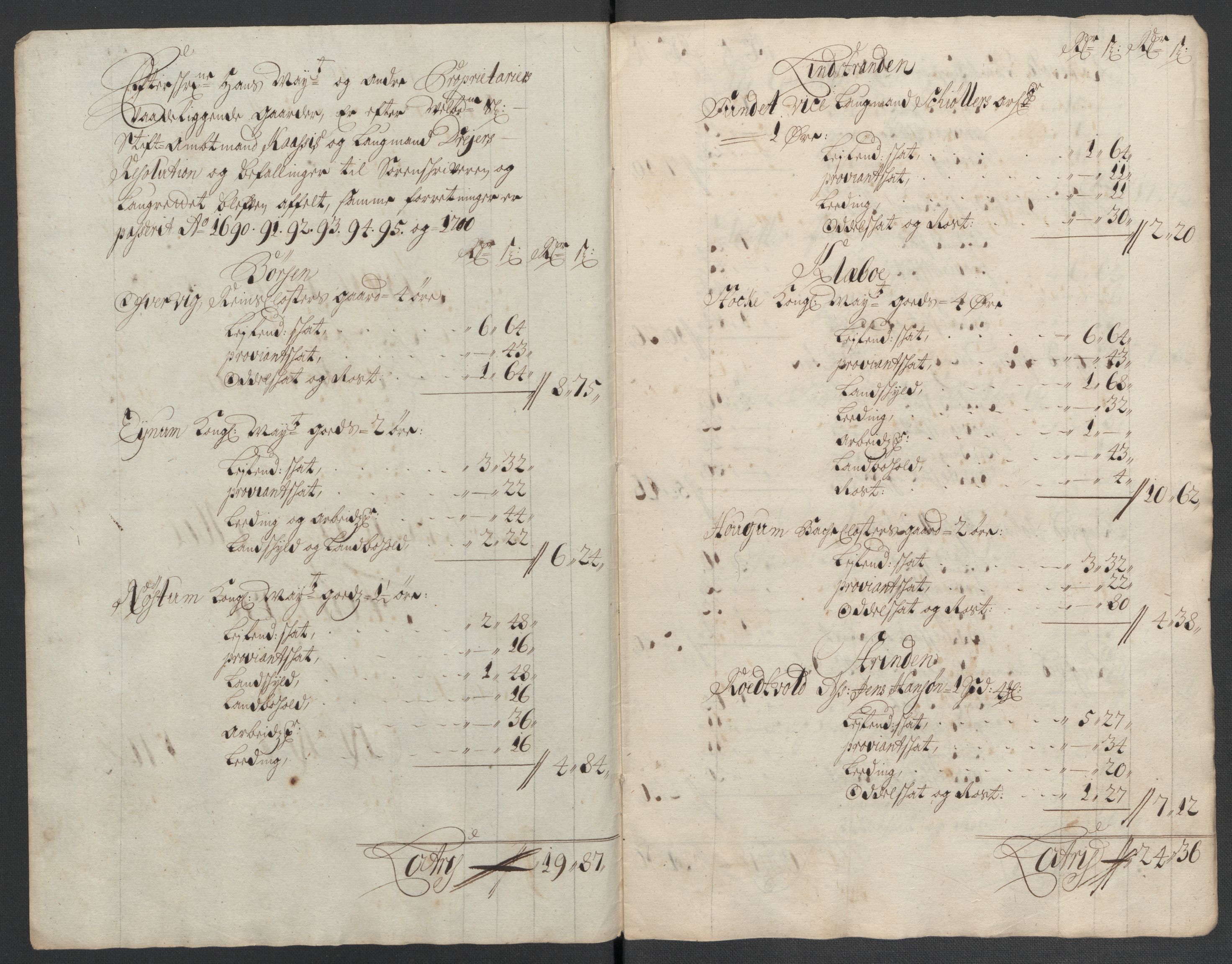 Rentekammeret inntil 1814, Reviderte regnskaper, Fogderegnskap, AV/RA-EA-4092/R61/L4109: Fogderegnskap Strinda og Selbu, 1704-1706, s. 212