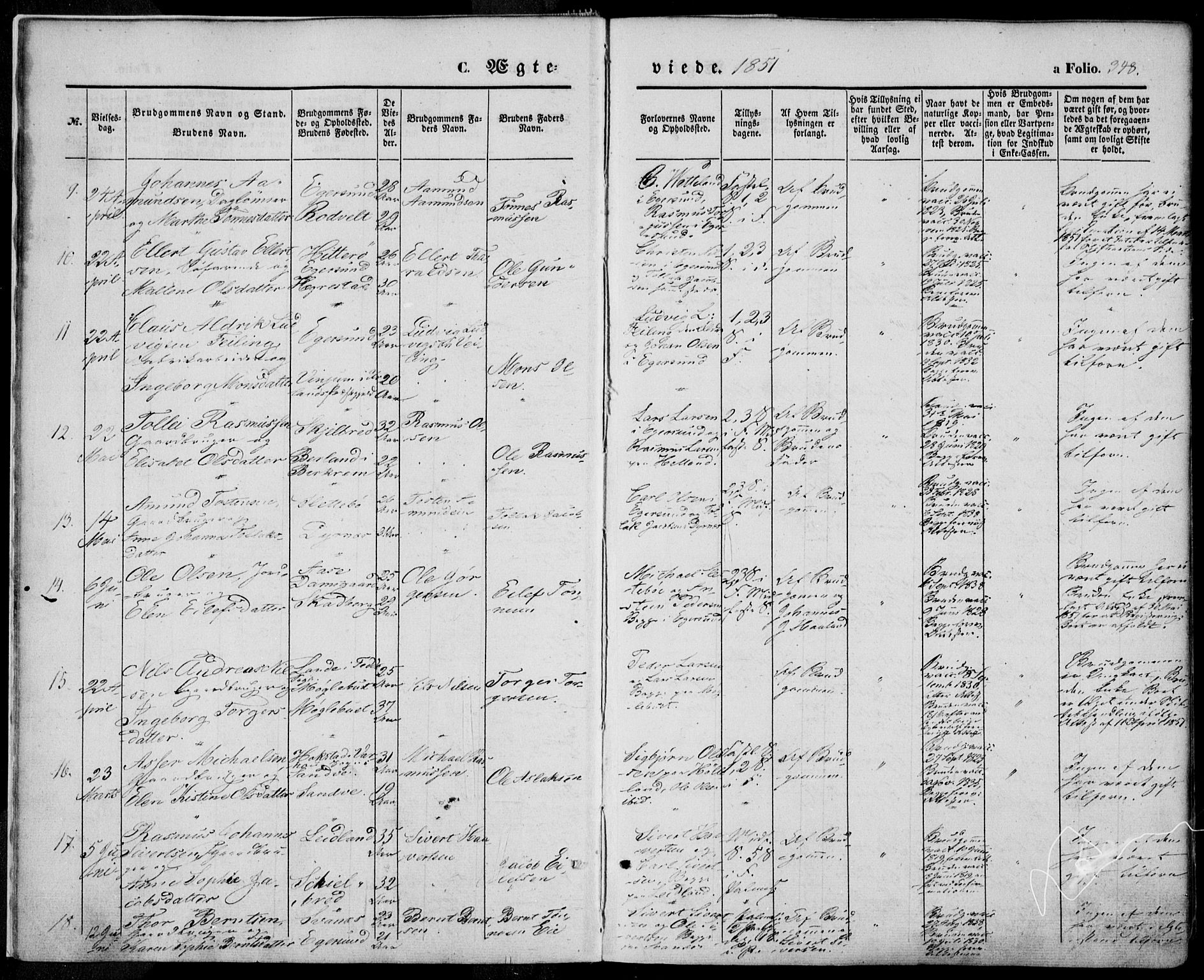 Eigersund sokneprestkontor, AV/SAST-A-101807/001/30/30BA/L0013: Ministerialbok nr. A 12.2, 1850-1865, s. 348