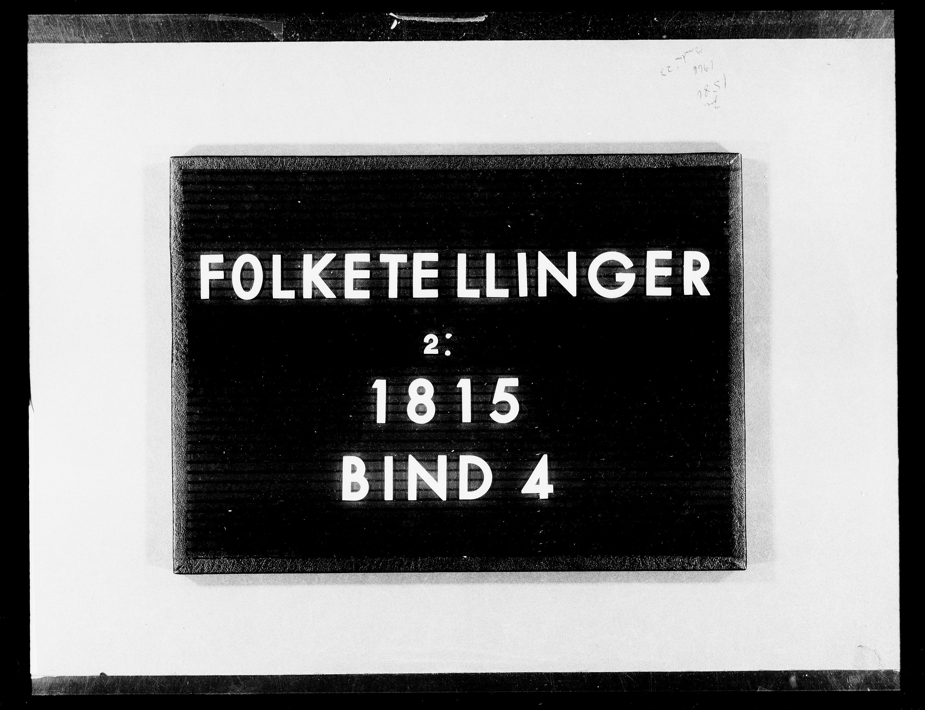 RA, Folketellingen 1815, bind 4: Trondheim kjøpstad, 1815, s. 1