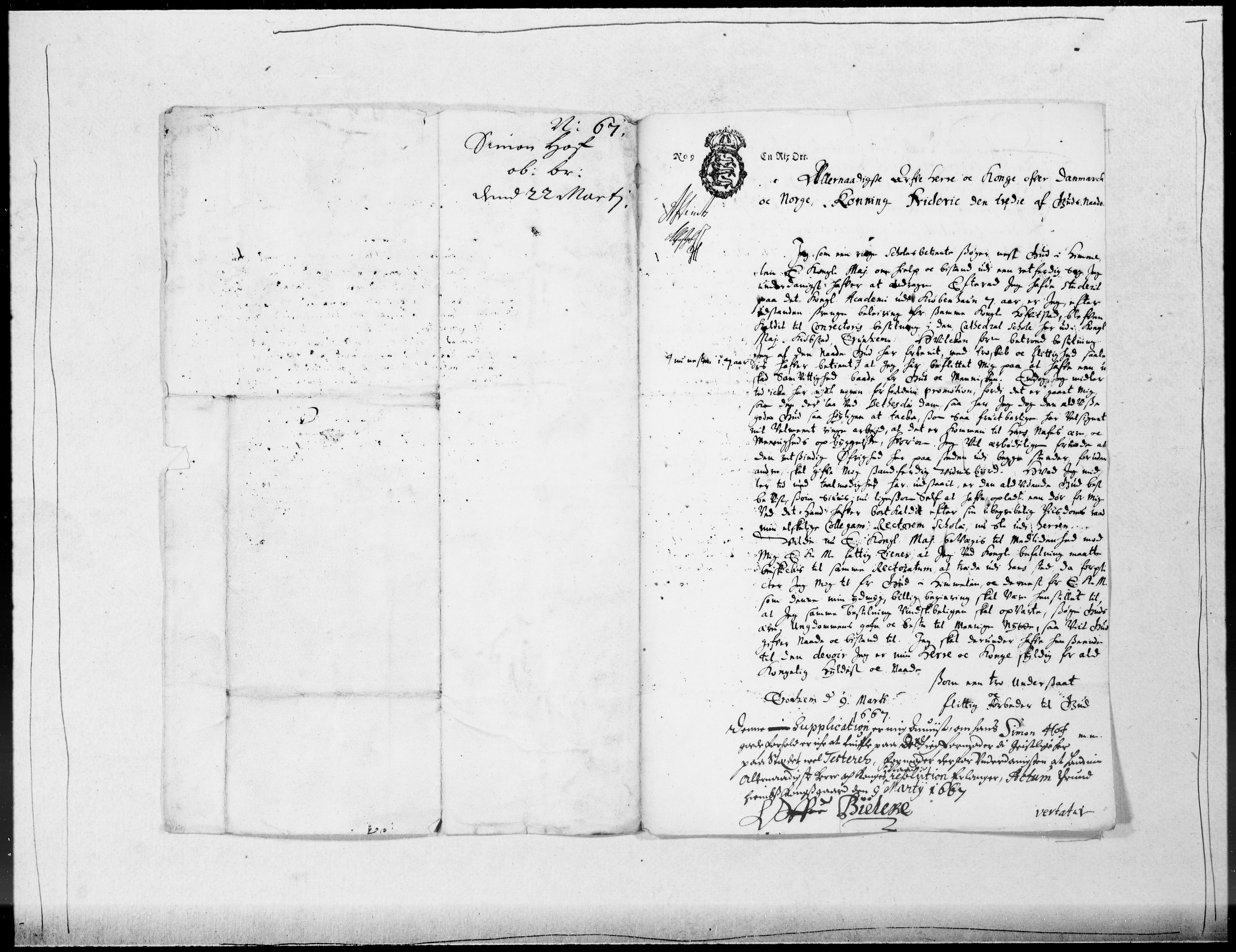 Danske Kanselli 1572-1799, AV/RA-EA-3023/F/Fc/Fcc/Fcca/L0026: Norske innlegg 1572-1799, 1666-1667, s. 160