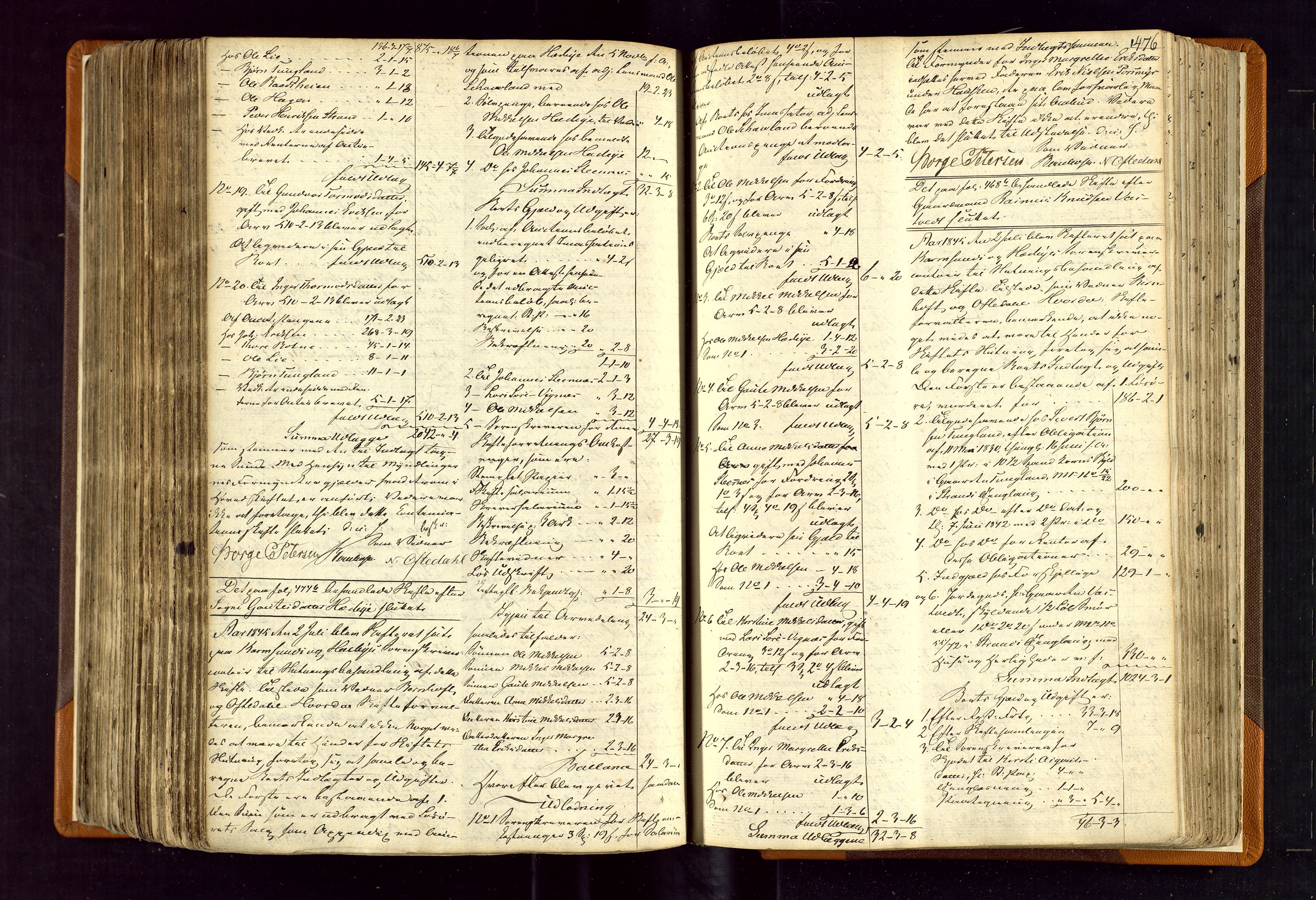 Karmsund sorenskriveri, AV/SAST-A-100311/01/IV/IVDBB/L0001: SKIFTEPROTOKOLL HESBY BC 1, 1831-1856, s. 475b-476a