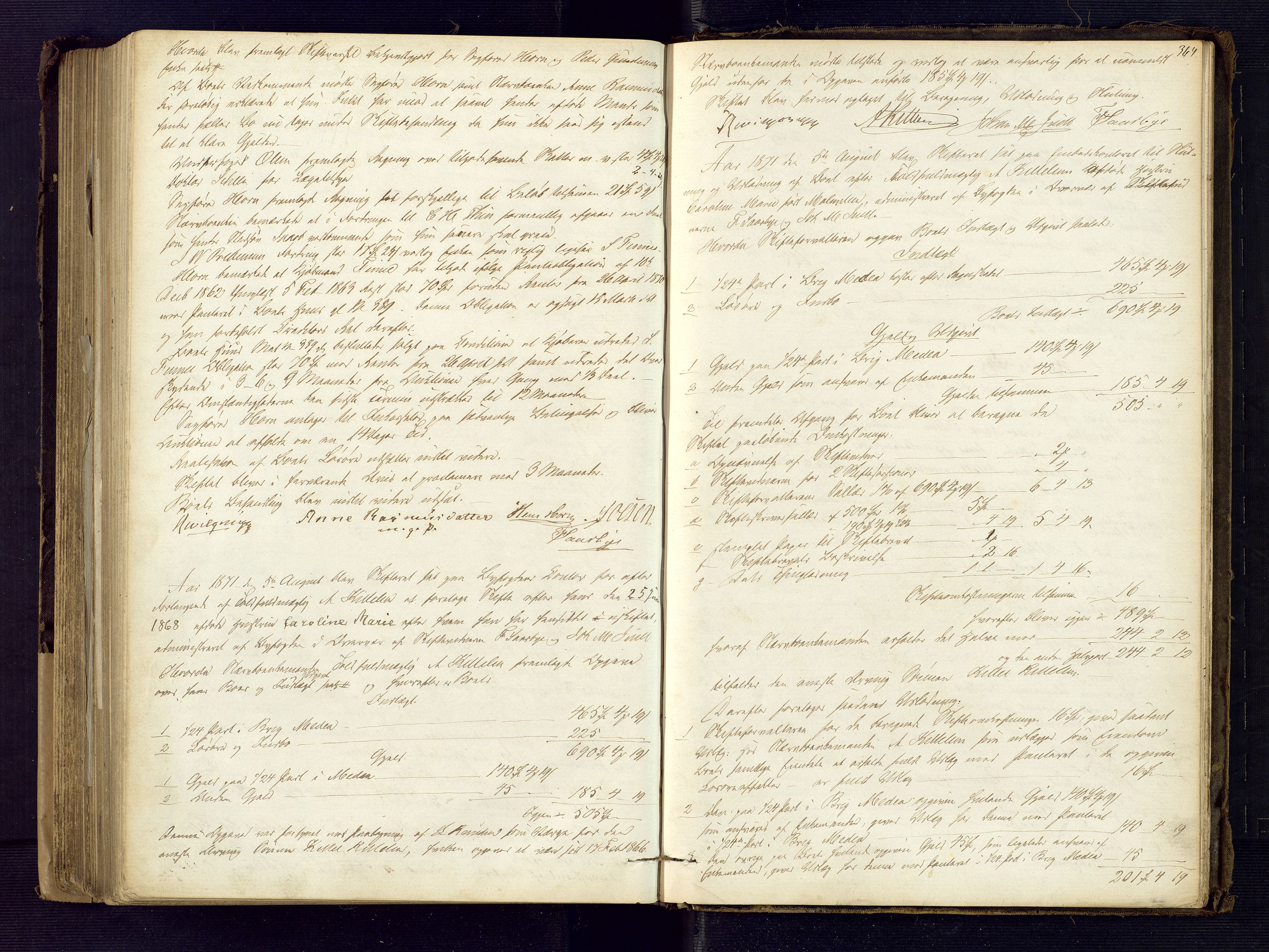 Risør byfogd, AV/SAK-1222-0005/H/Hc/L0002: Skifteprotokoll nr. 2, 1858-1871, s. 364