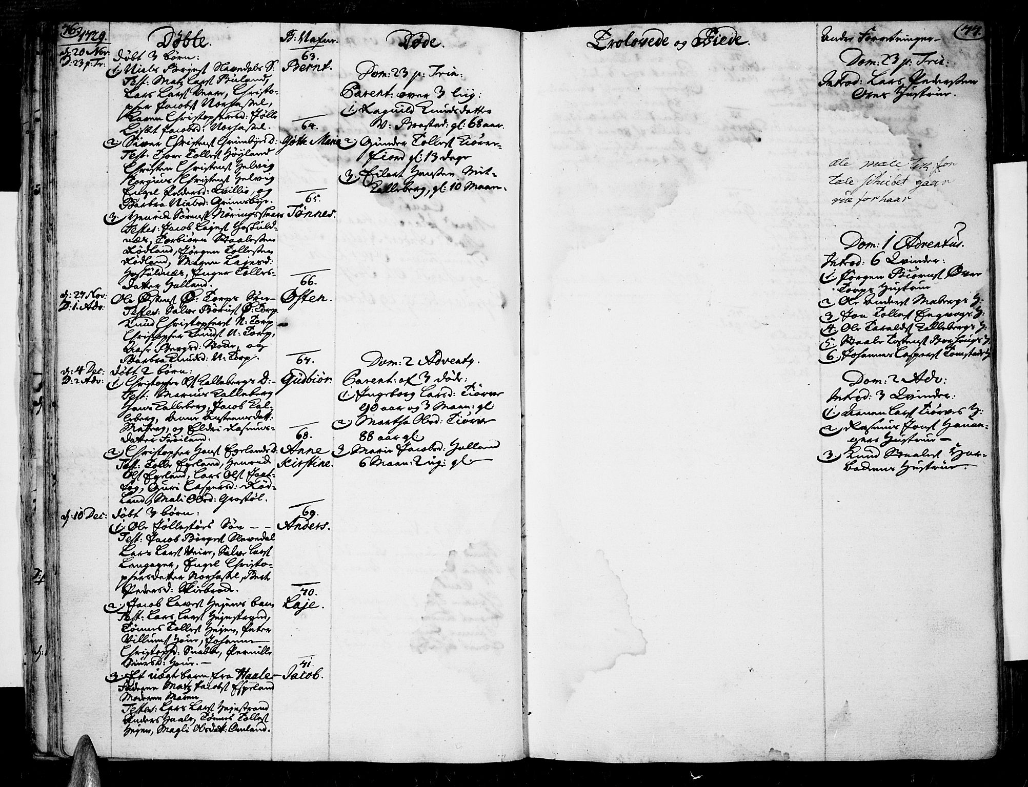 Lista sokneprestkontor, AV/SAK-1111-0027/F/Fa/L0002: Ministerialbok nr. A 2 /1, 1726-1742, s. 76-77