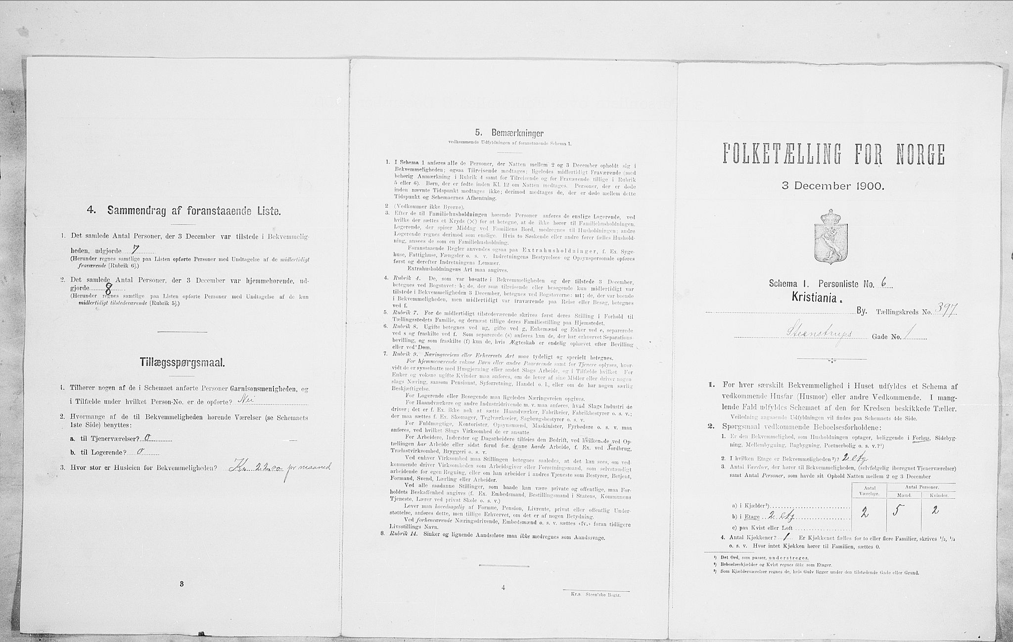 SAO, Folketelling 1900 for 0301 Kristiania kjøpstad, 1900, s. 90249