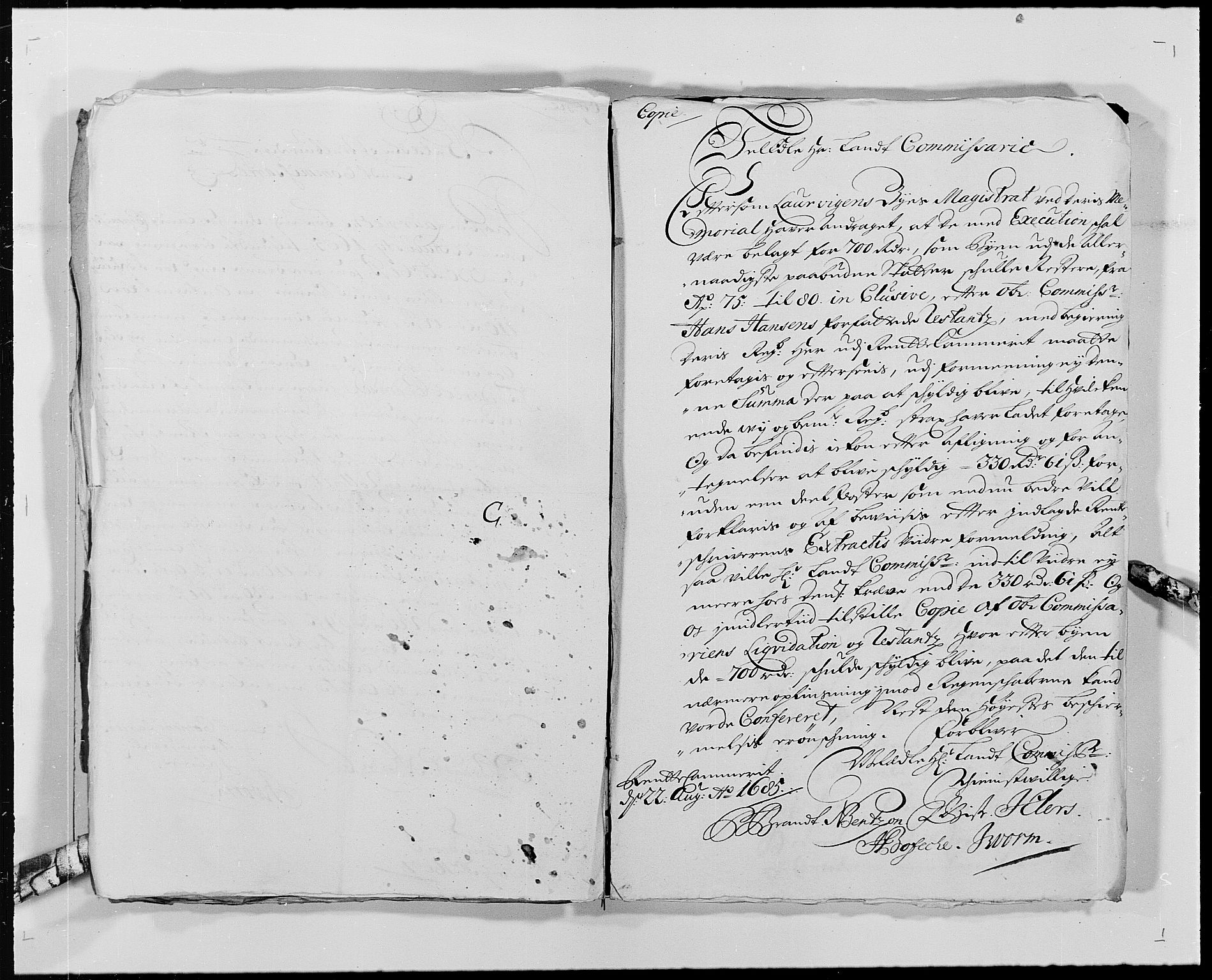 Rentekammeret inntil 1814, Reviderte regnskaper, Byregnskaper, AV/RA-EA-4066/R/Ri/L0177: [I1] Kontribusjonsregnskap, 1675-1689, s. 489