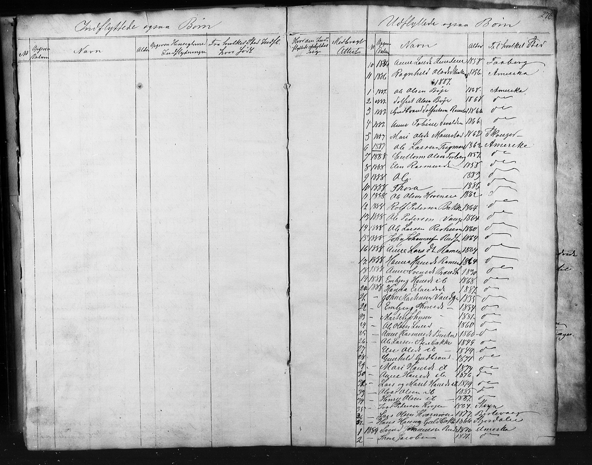 Skjåk prestekontor, AV/SAH-PREST-072/H/Ha/Hab/L0001: Klokkerbok nr. 1, 1865-1893, s. 276