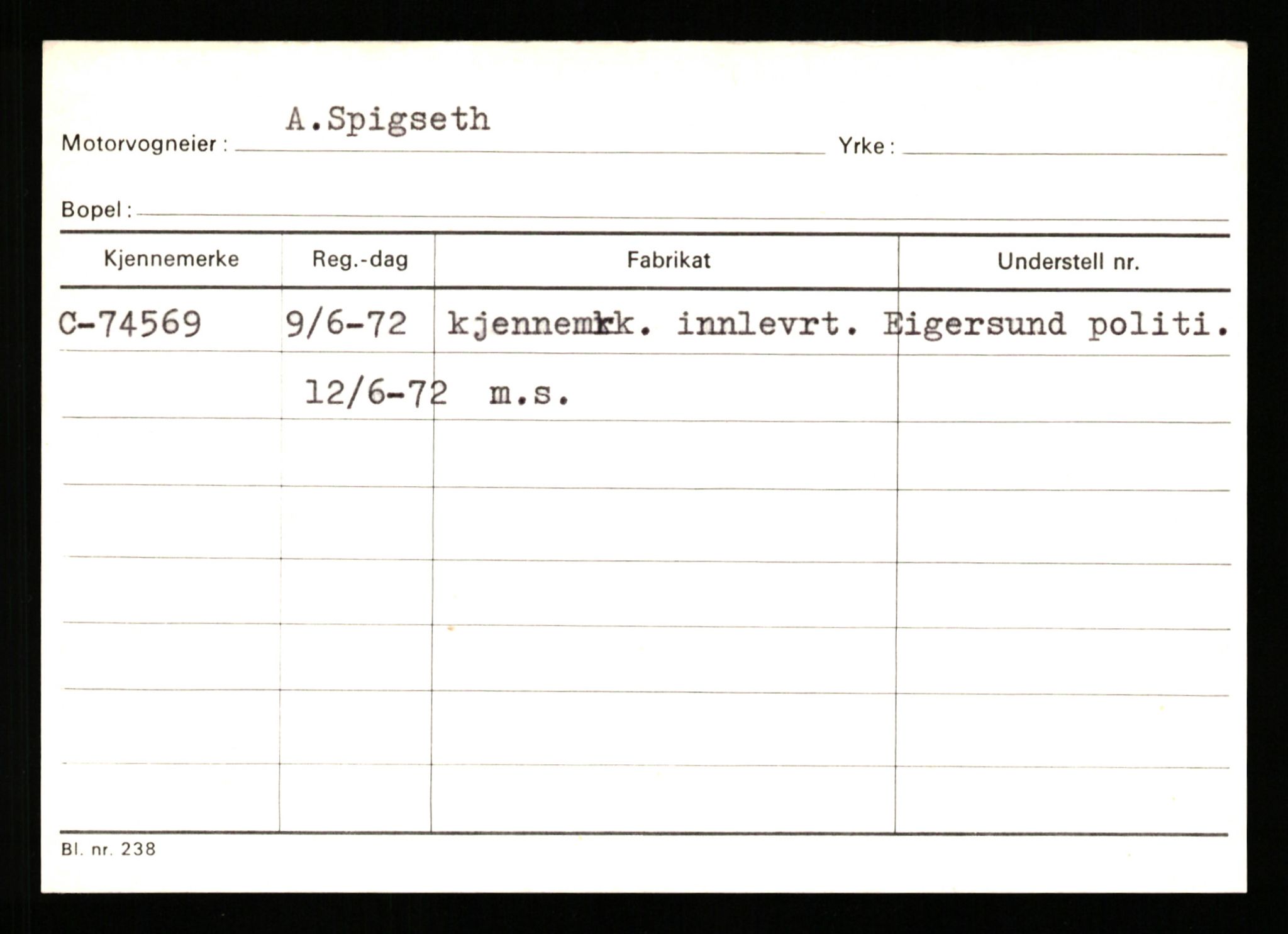 Stavanger trafikkstasjon, AV/SAST-A-101942/0/G/L0008: Registreringsnummer: 67519 - 84533, 1930-1971, s. 1039