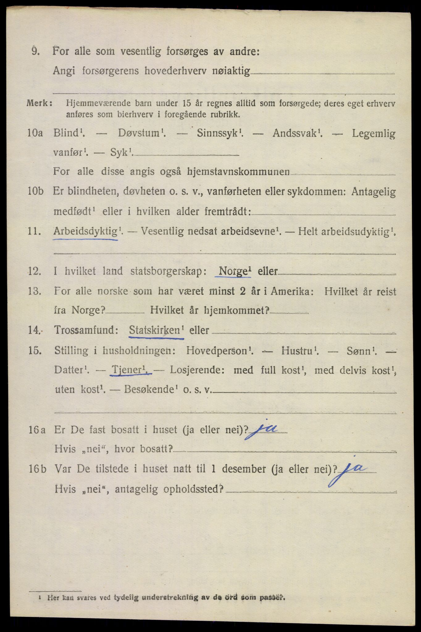 SAKO, Folketelling 1920 for 0719 Andebu herred, 1920, s. 2821