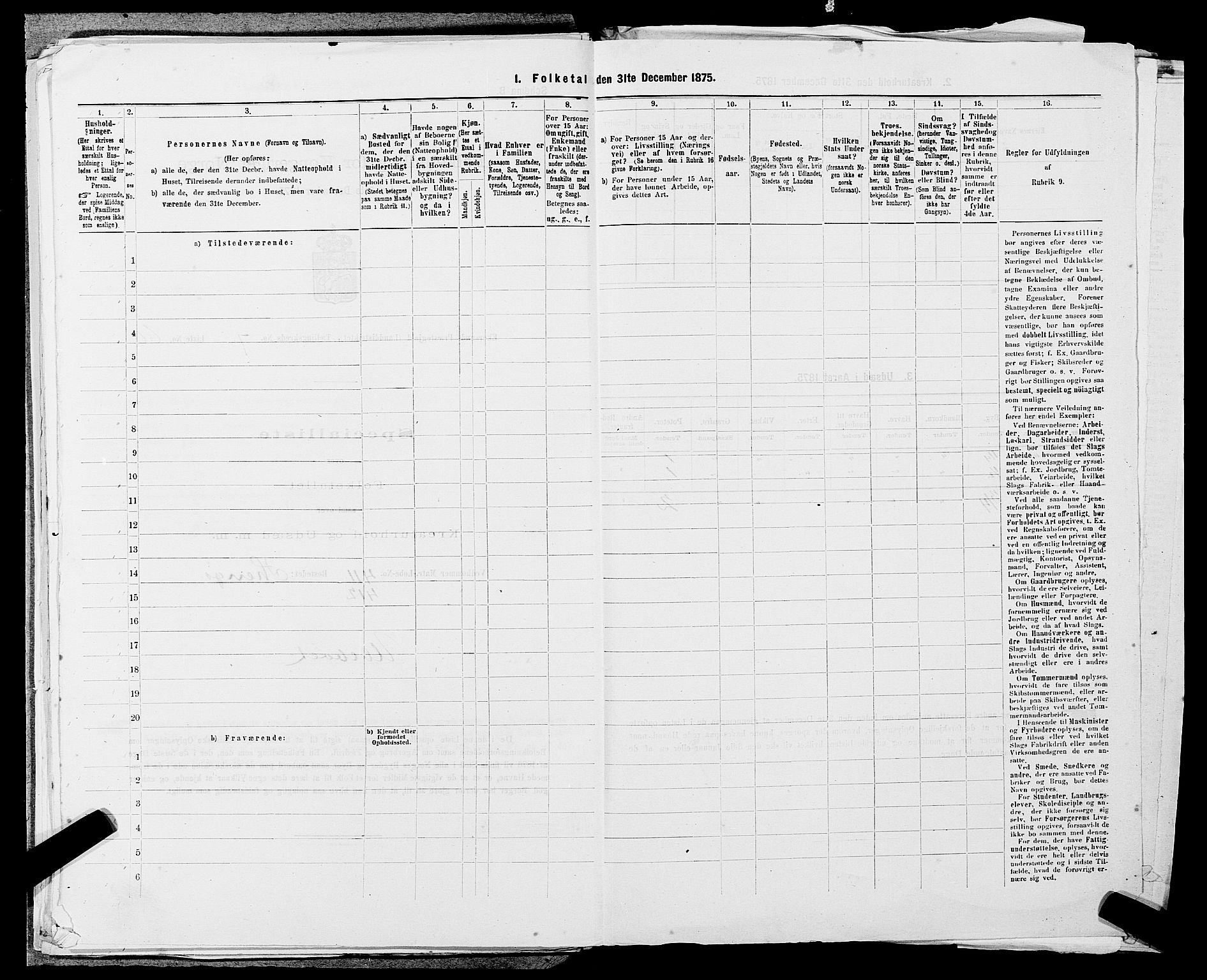 SAST, Folketelling 1875 for 1116L Eigersund prestegjeld, Eigersund landsokn og Ogna sokn, 1875, s. 854