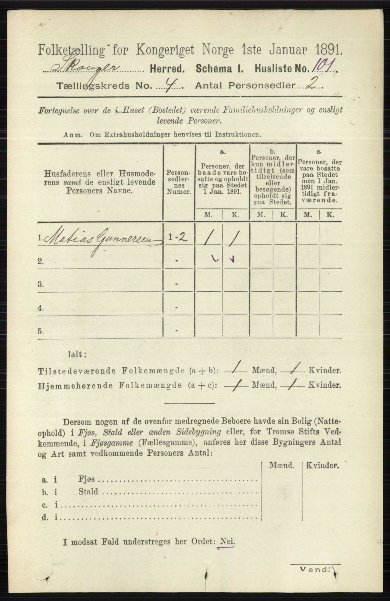 RA, Folketelling 1891 for 0712 Skoger herred, 1891, s. 2252