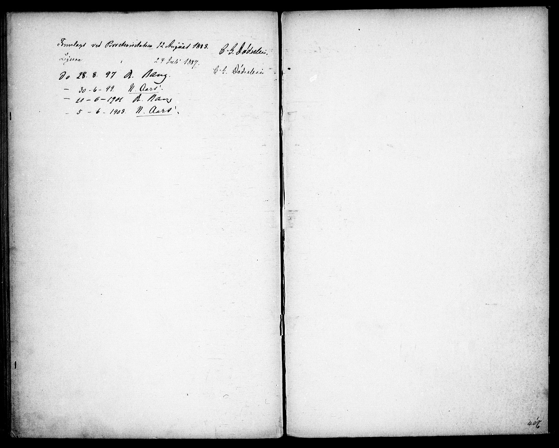 Vestre Aker prestekontor Kirkebøker, AV/SAO-A-10025/G/Ga/L0005: Klokkerbok nr. I 5, 1879-1901